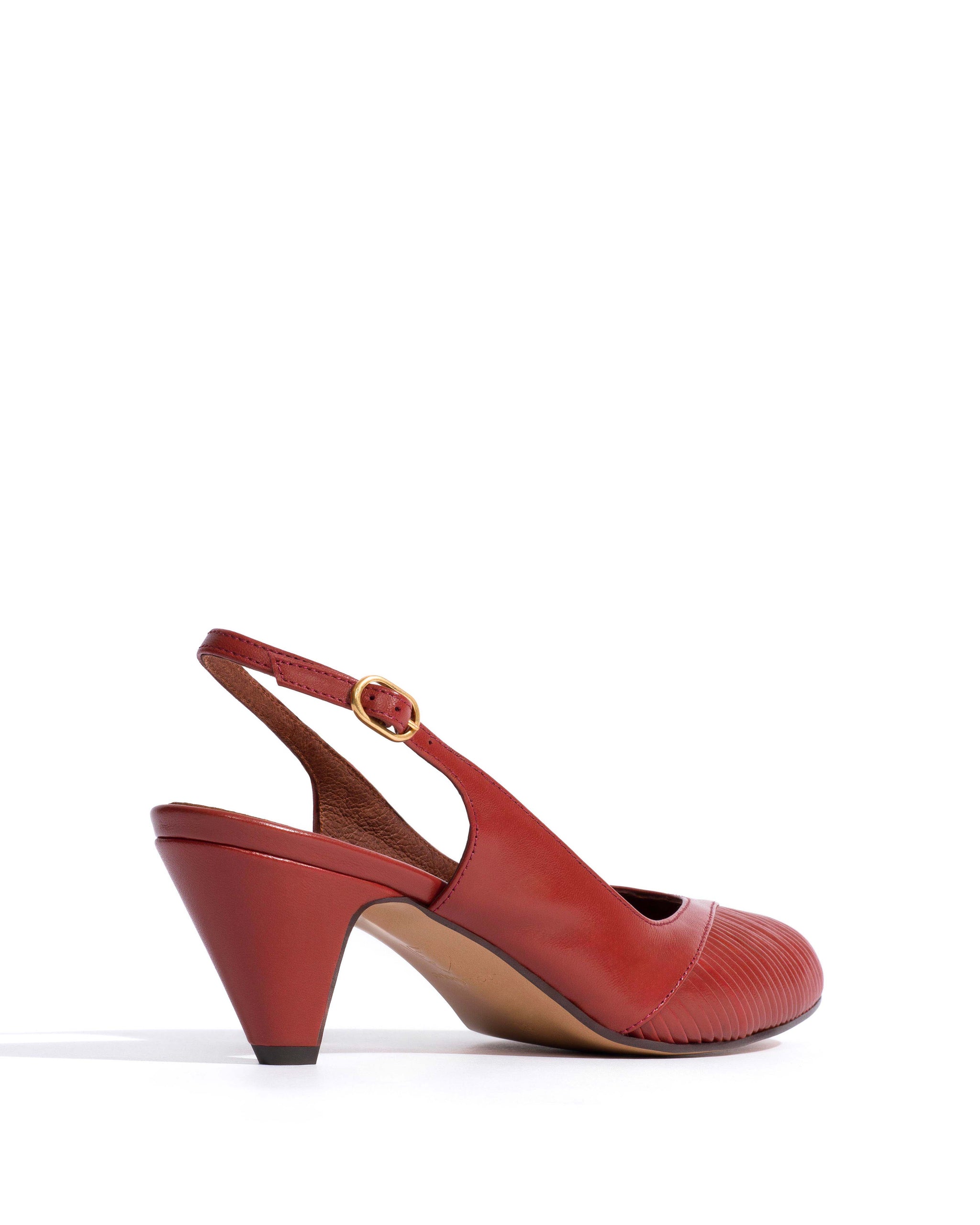 Cassandra 50 stiletto Shiny lamb Terracotta - Anonymous Copenhagen Heels