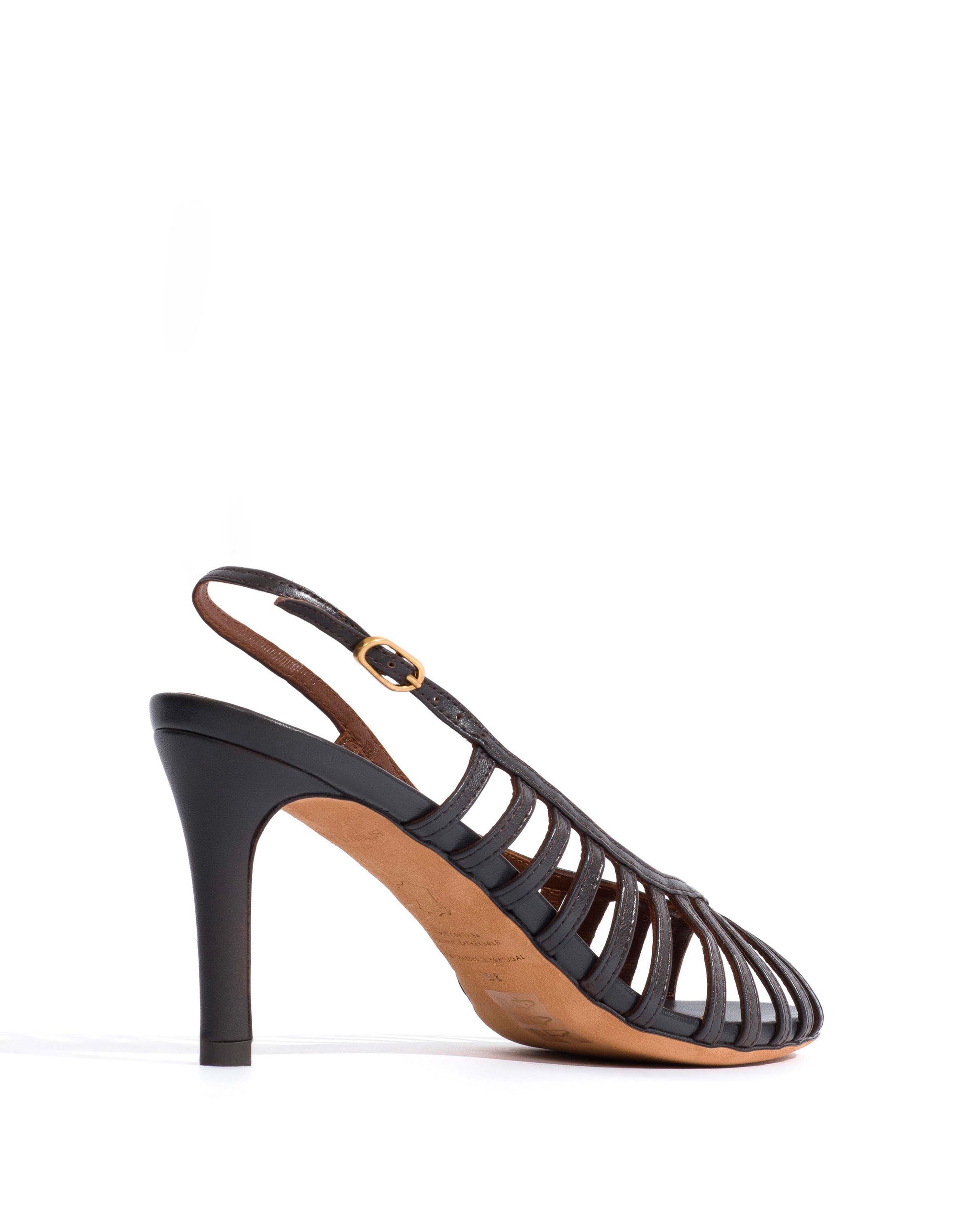 Carminho 75 Shiny lamb Espresso brown - Anonymous Copenhagen Heels