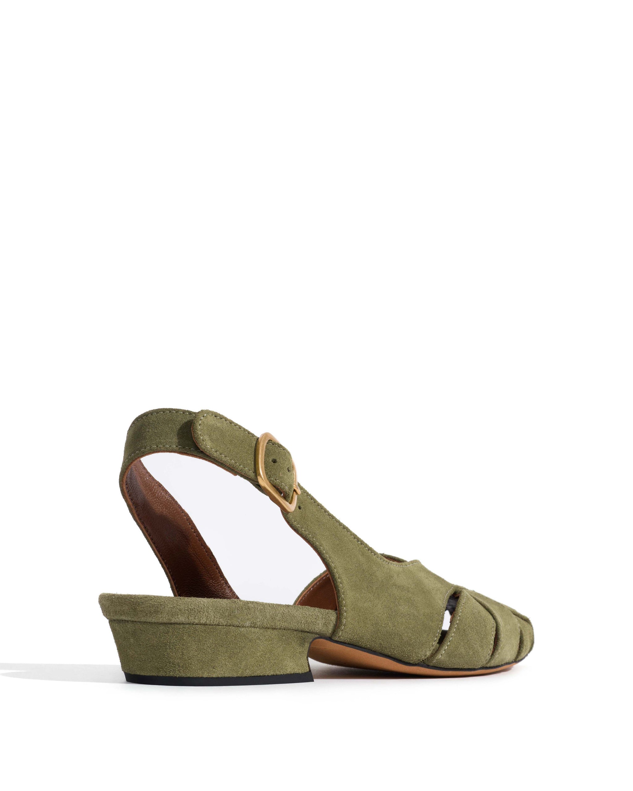 Barielle 25 Calf suede Olive green
