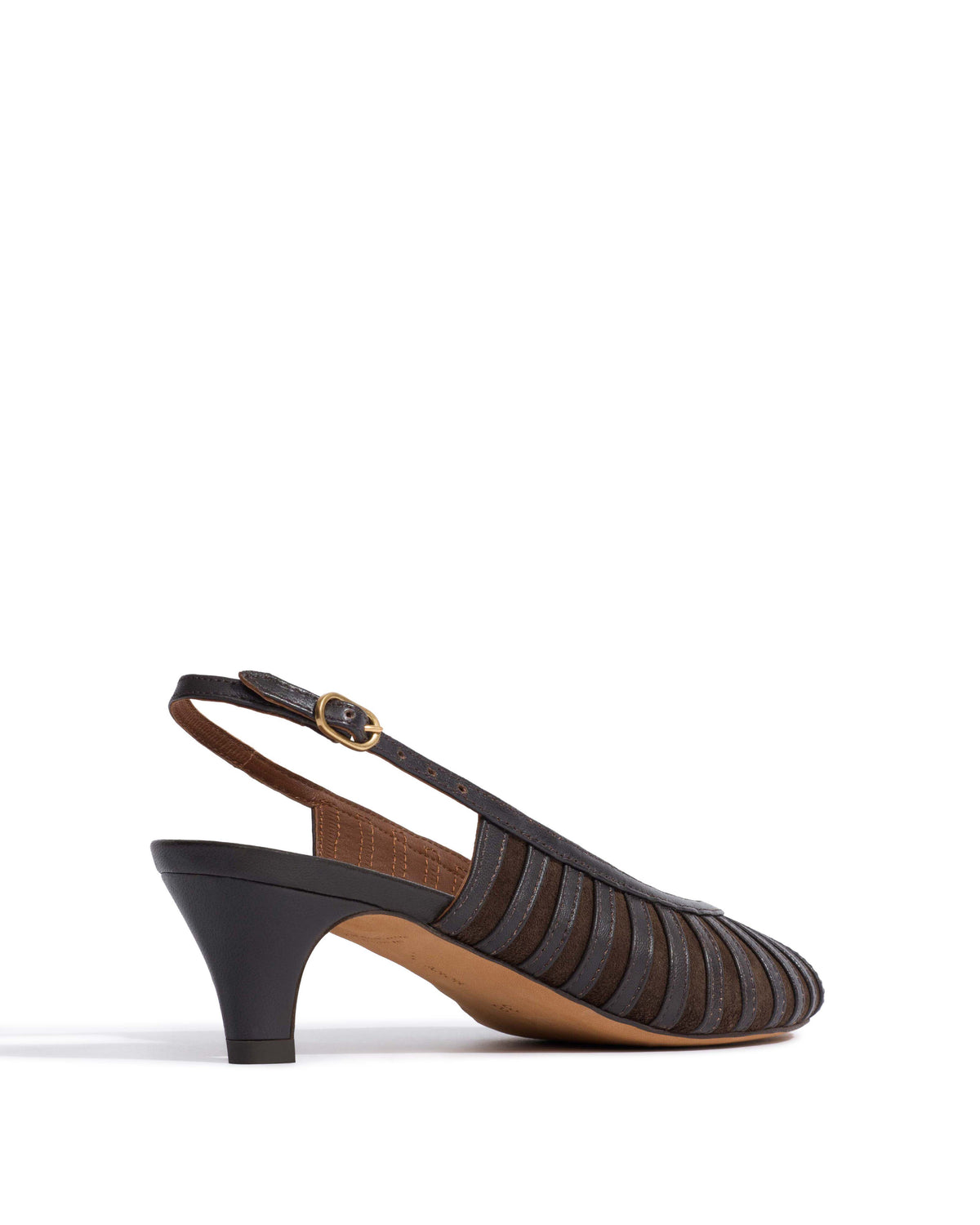 Carminho 40 suede Shiny lamb & suede leather Espresso brown & coffee brown
