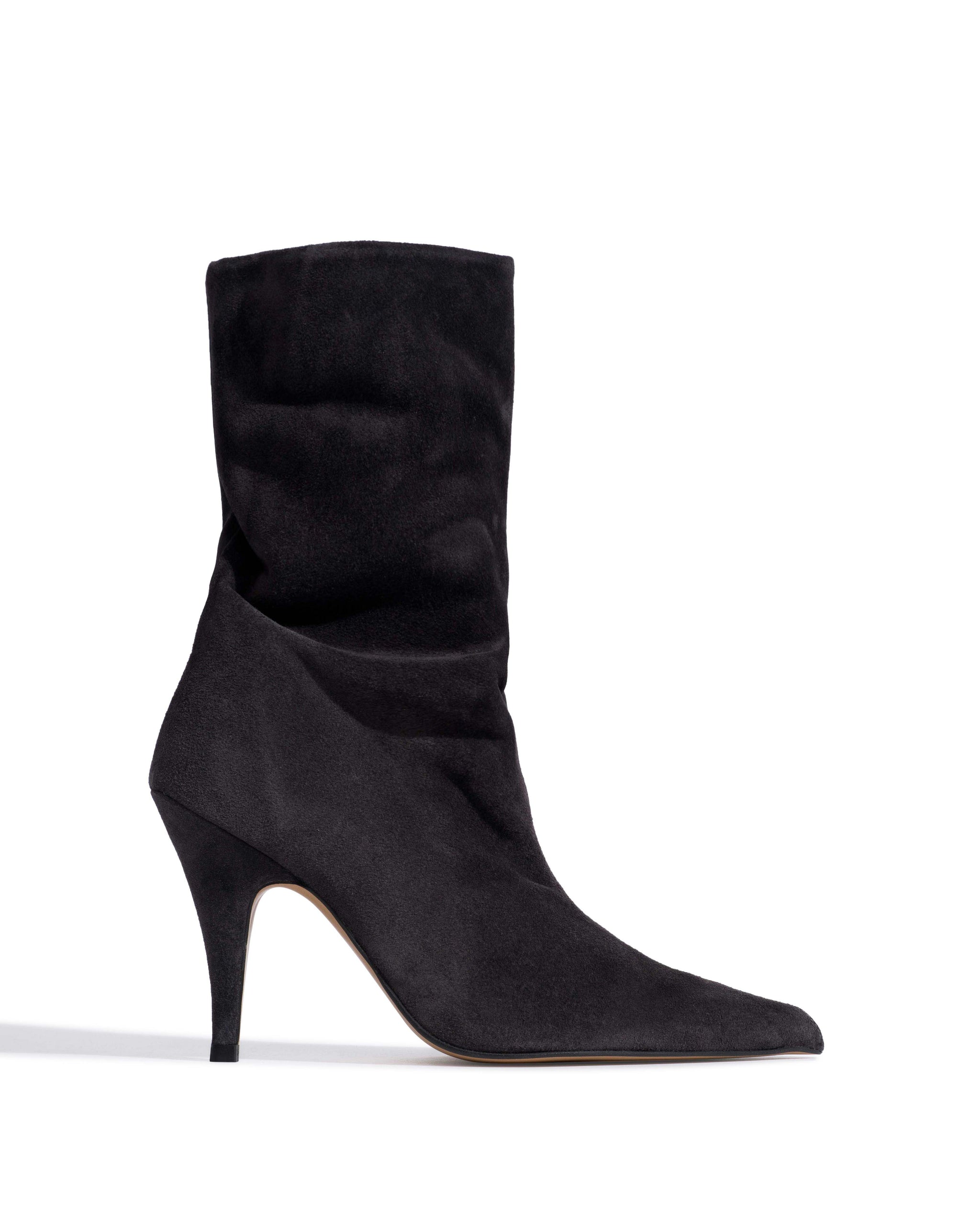 Vully 80 Calf suede Off black