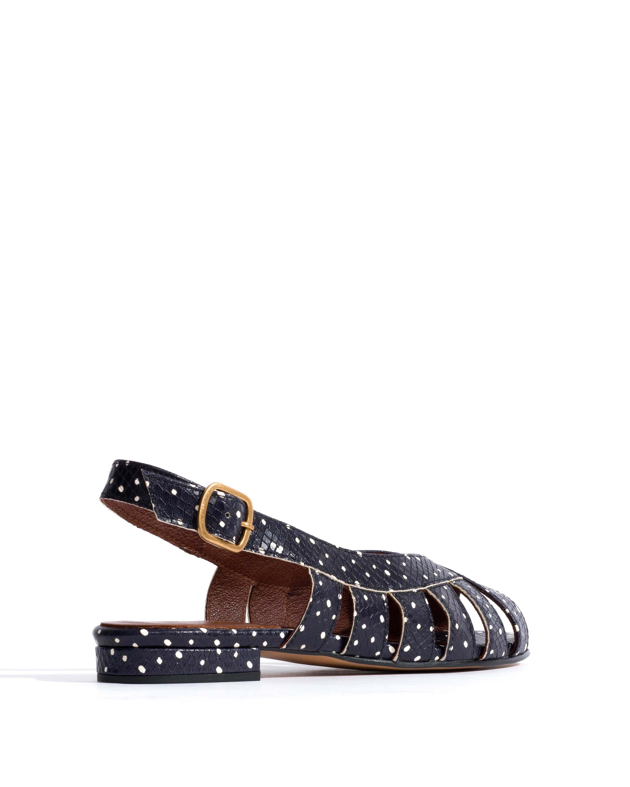 Sophie 20 Spotted snake calf Midnight blue