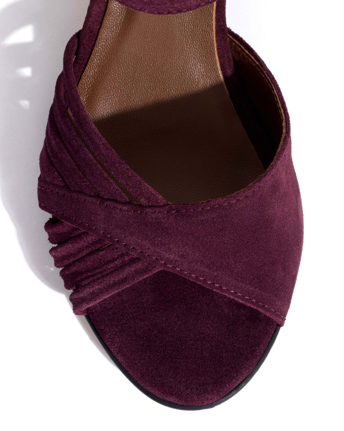 Hermine 50 stiletto Calf suede Fig purple