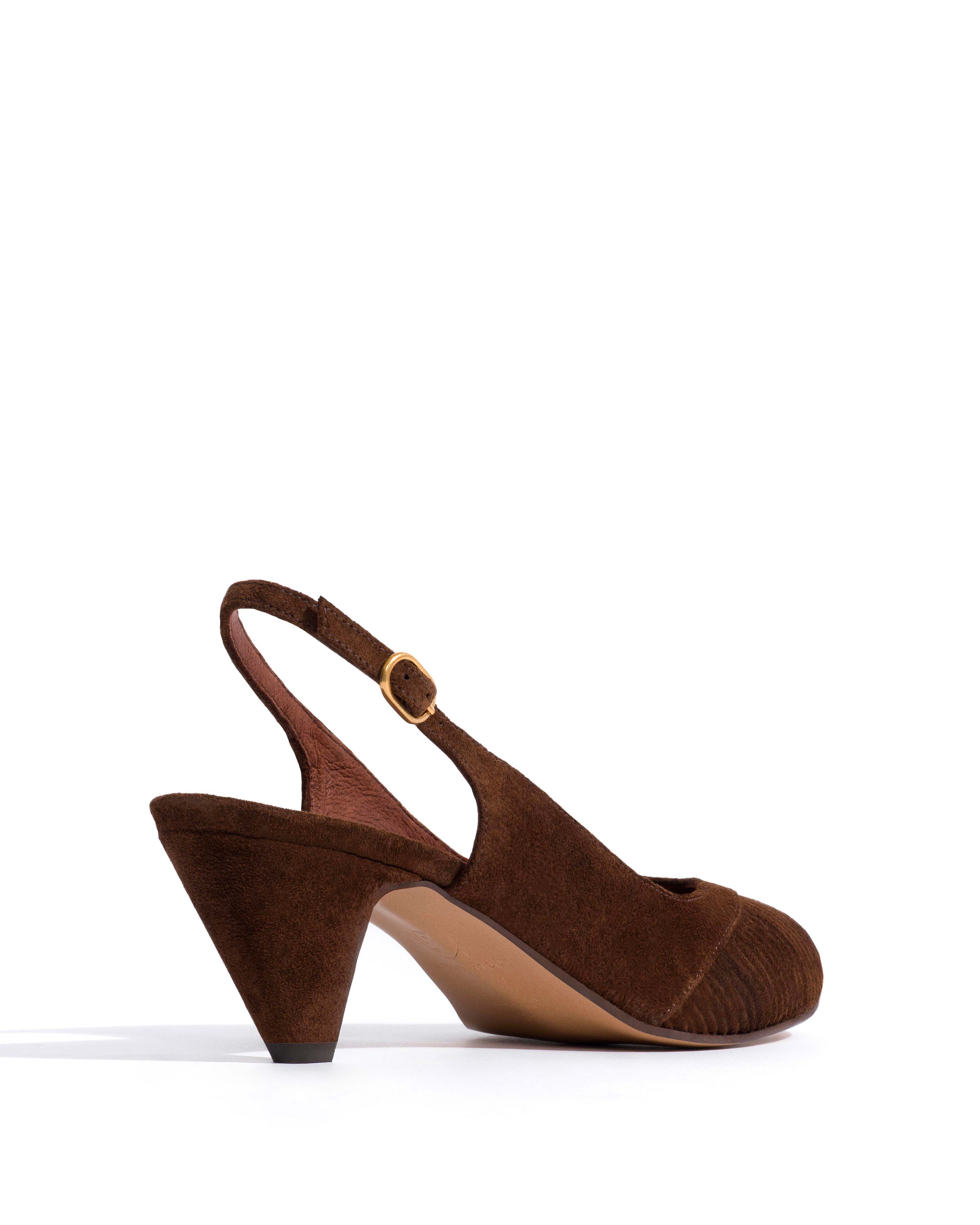 Cassandra 50 stiletto Calf suede Chocolate