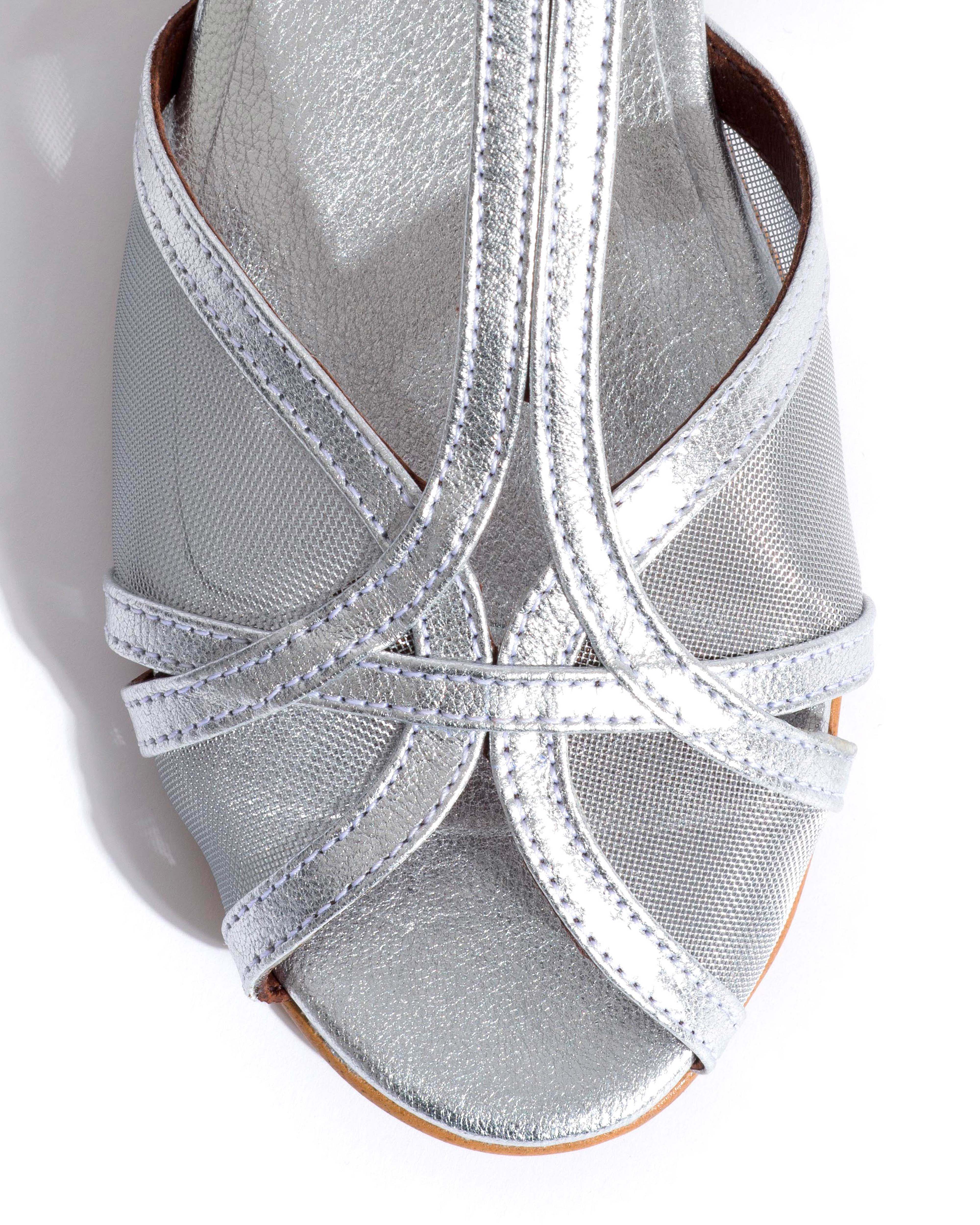 Therese 20 mesh Metallic goat & mesh Silver