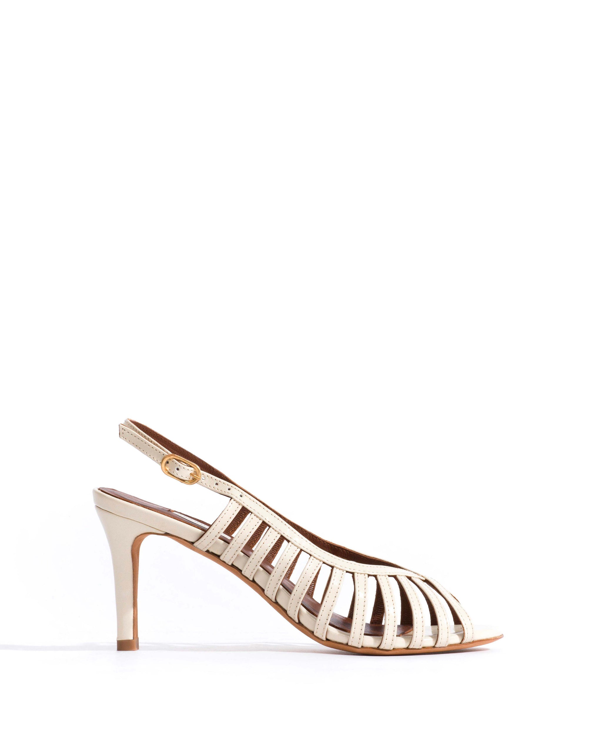 Carminho 75 Shiny lamb White sand - Anonymous Copenhagen Heels