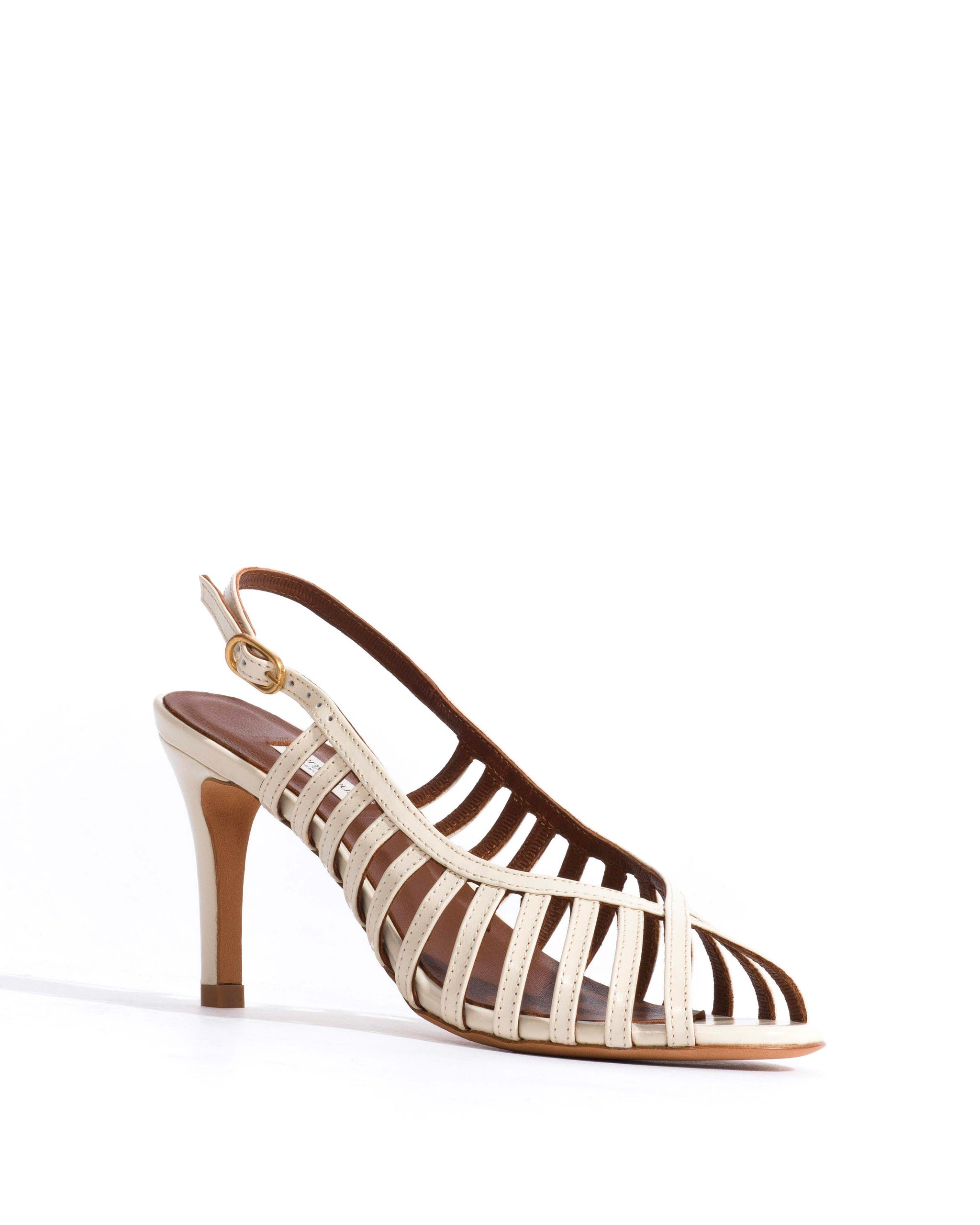 Carminho 75 Shiny lamb White sand - Anonymous Copenhagen Heels