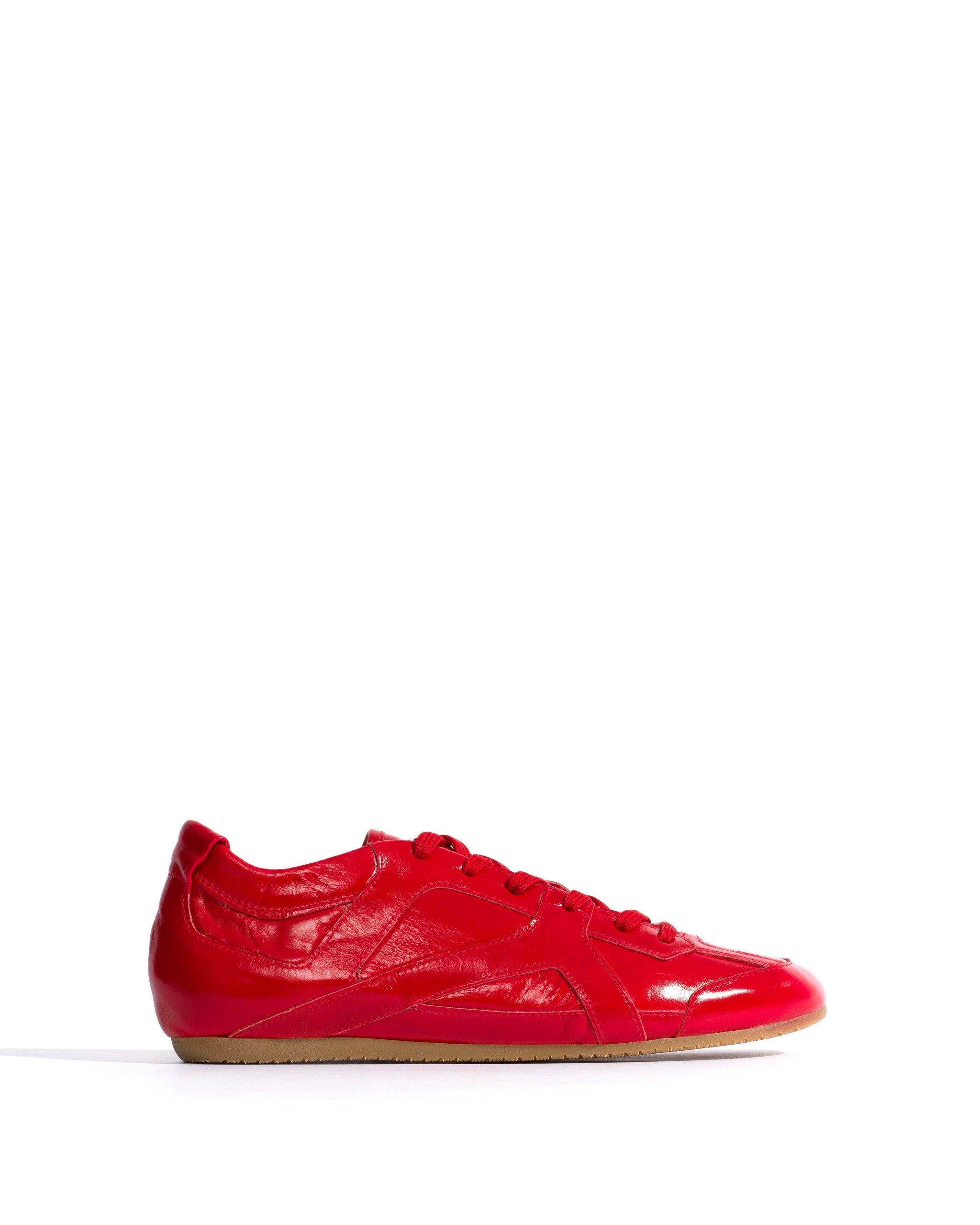 Sneakerina Crinkled polished goat Scarlet - Anonymous Copenhagen Sneakers