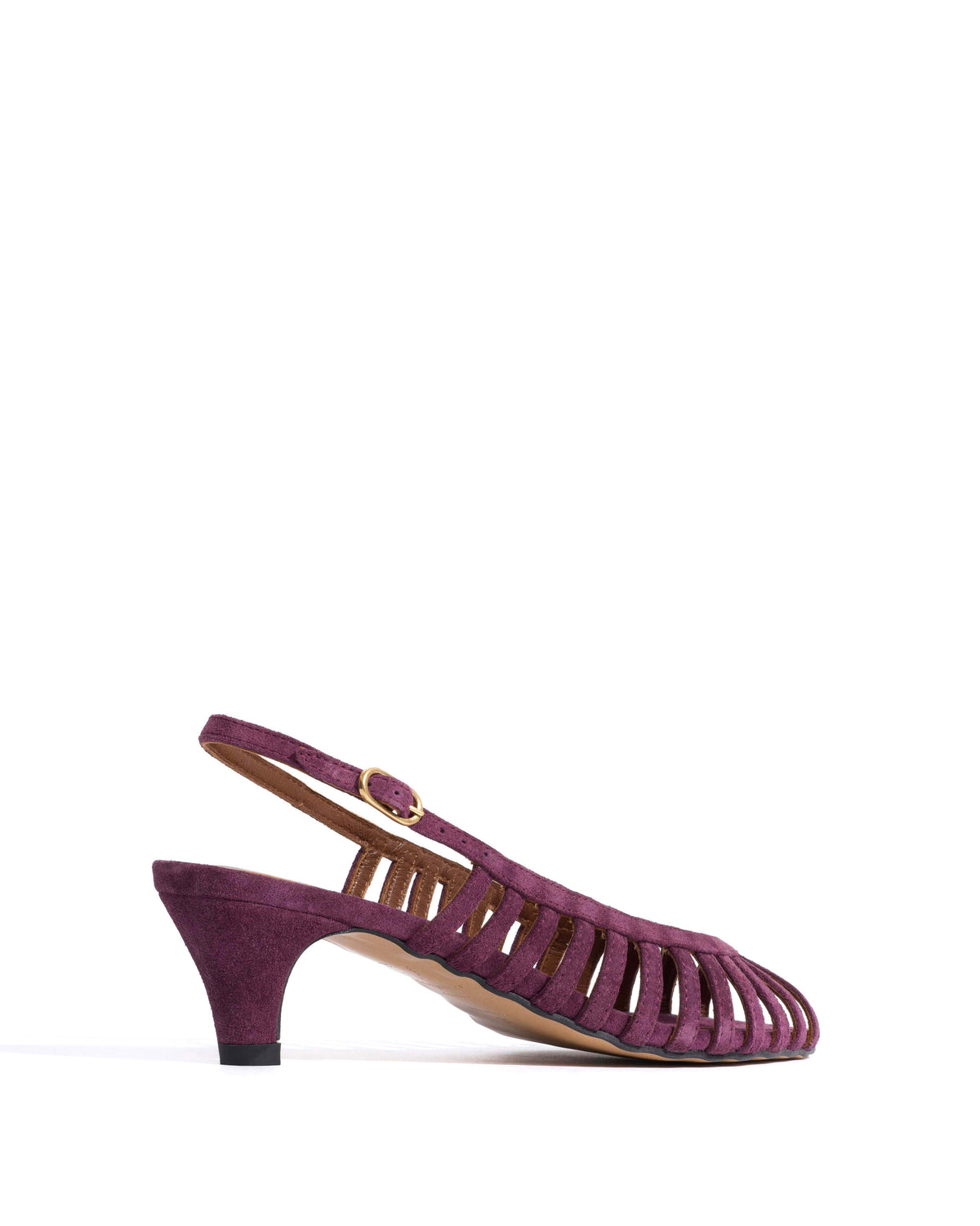 Carminho 40 stiletto Calf suede Fig purple