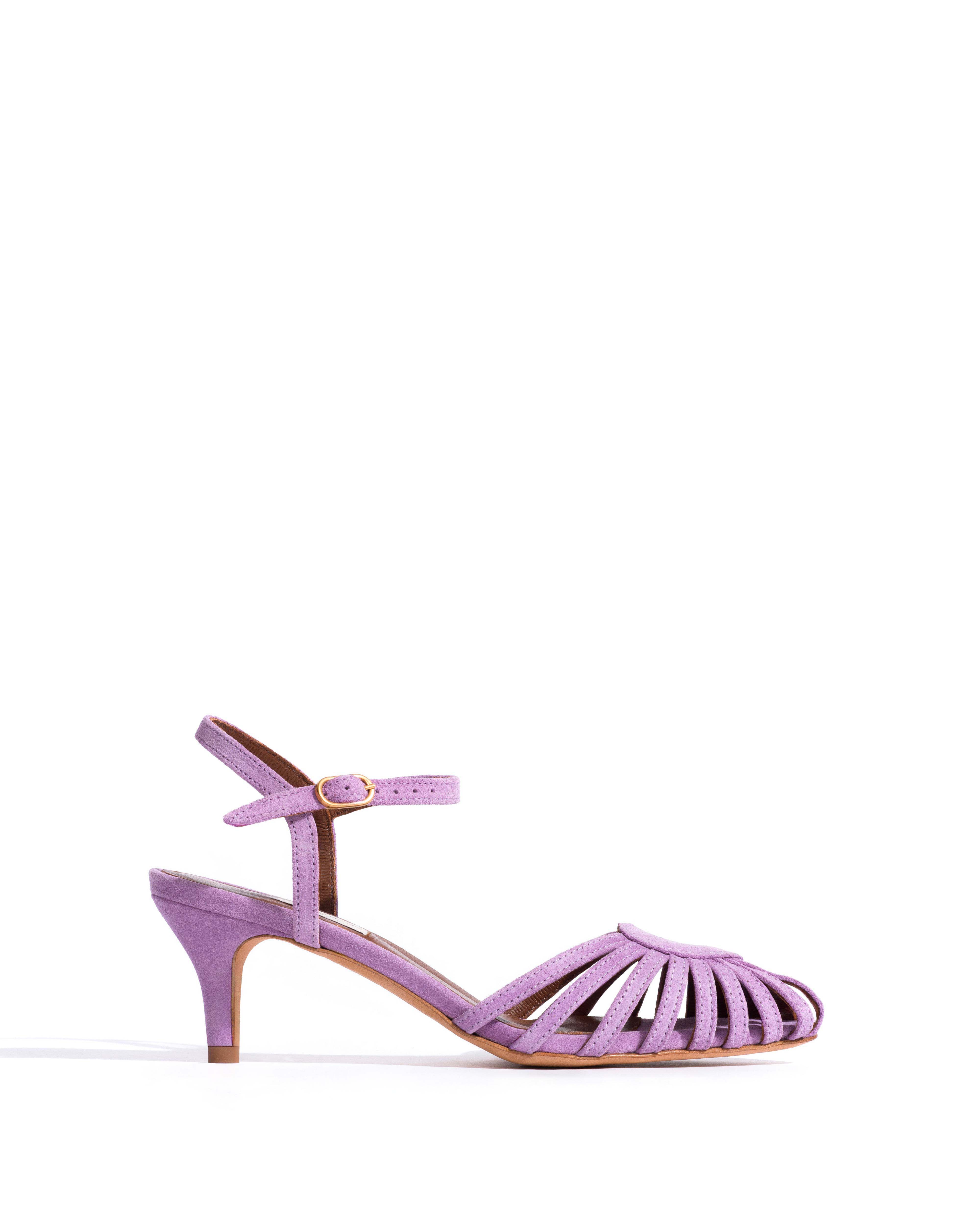 Keesha 55 Calf suede Lavender ice