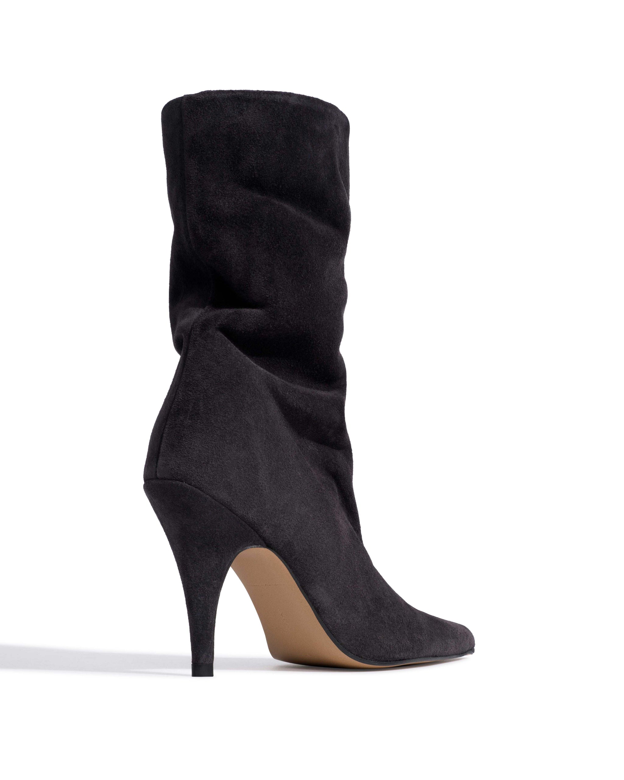 Vully 80 Calf suede Off black