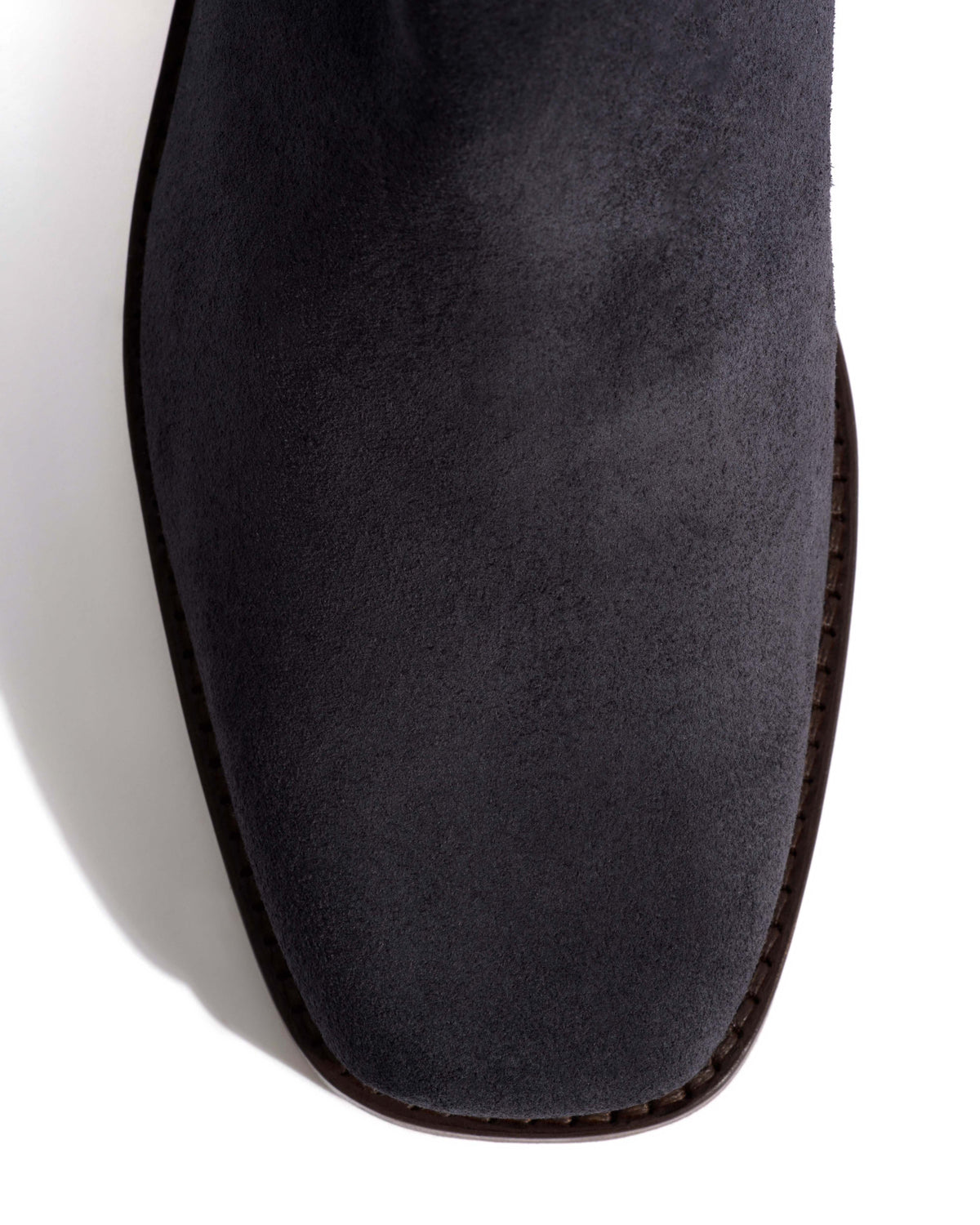 Patricia Calf suede & sleek leather Off black & black