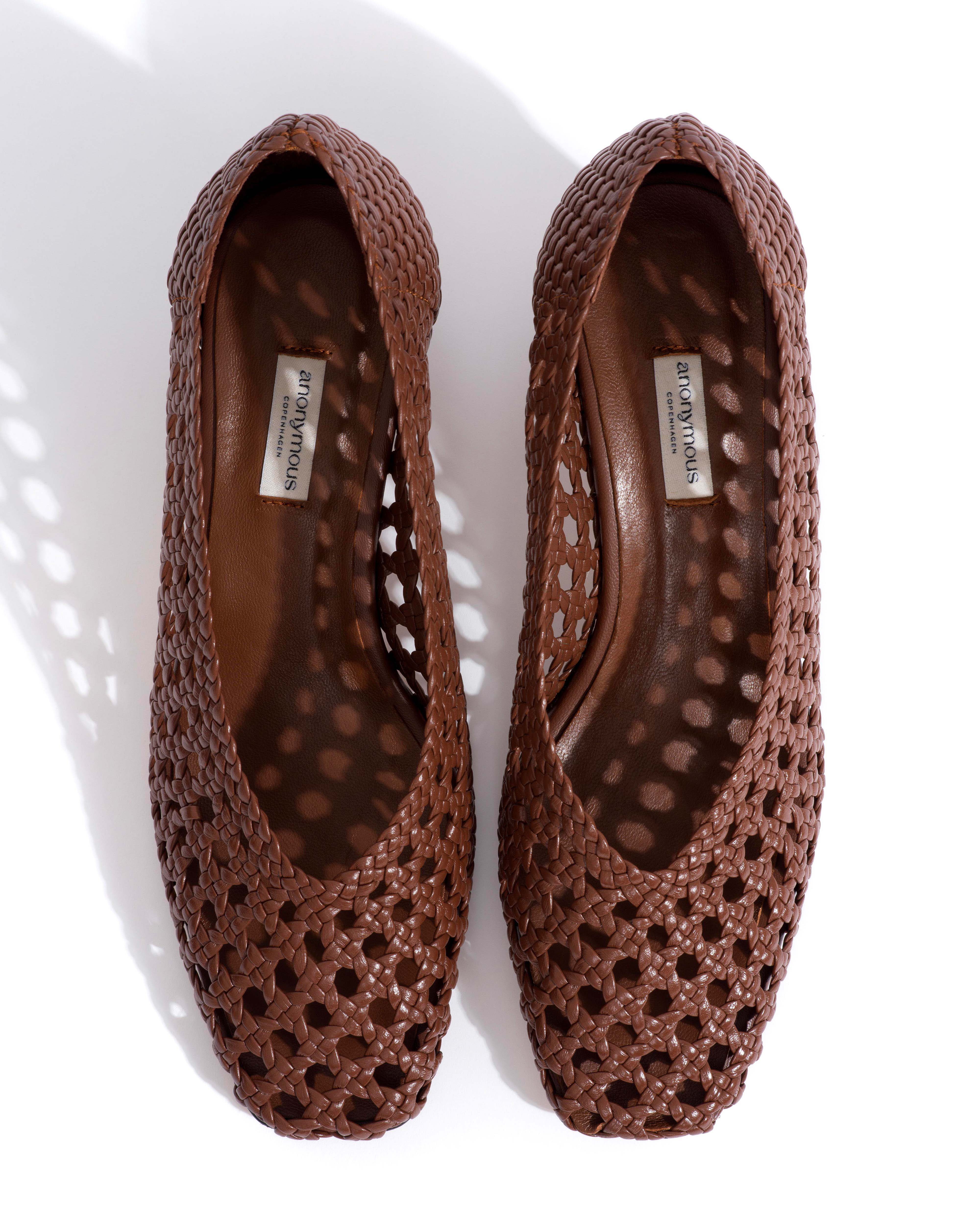 Sessi 60 hand-braided Hand-braided leather Chocolate