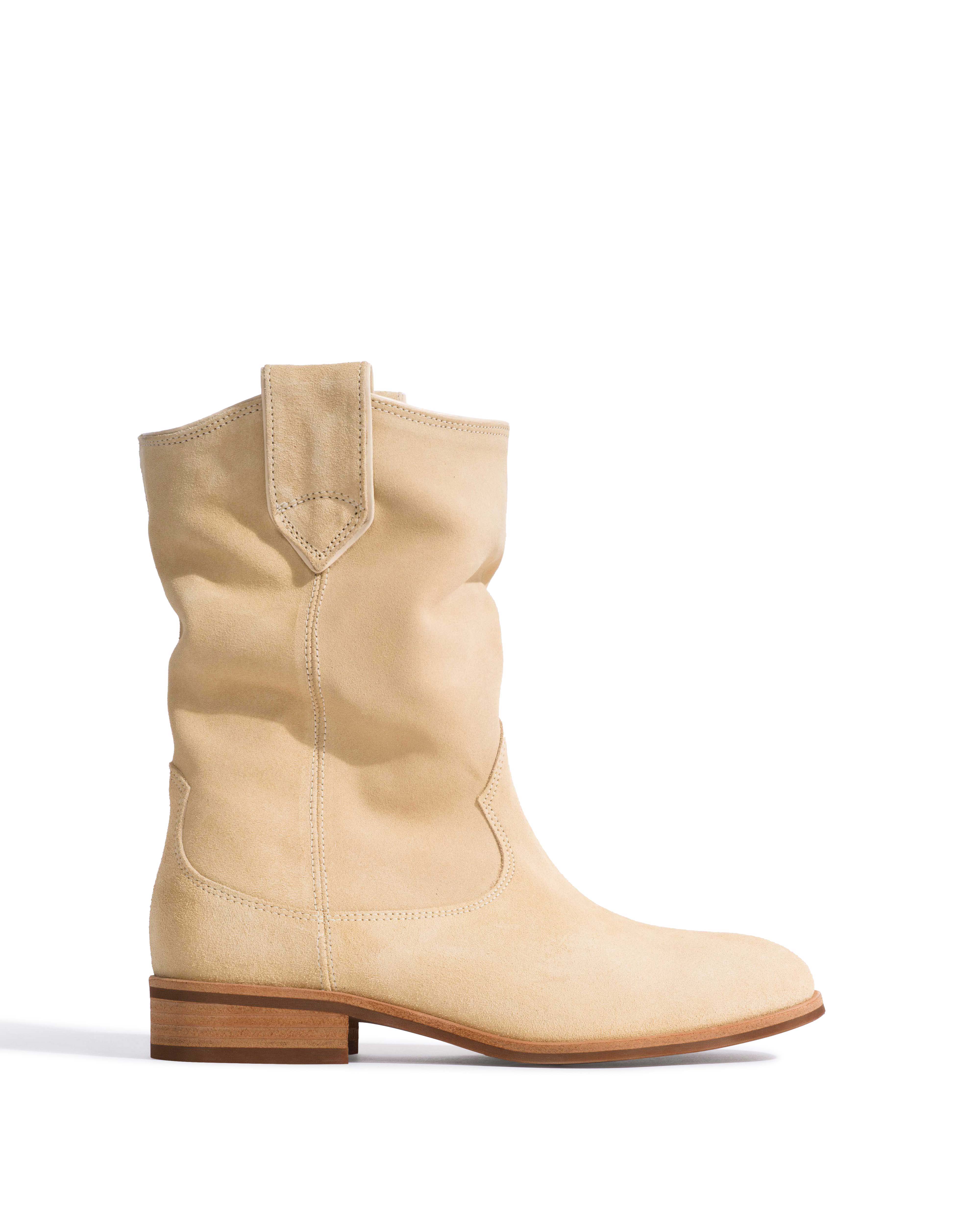 Claudia Calf suede Creamy sand