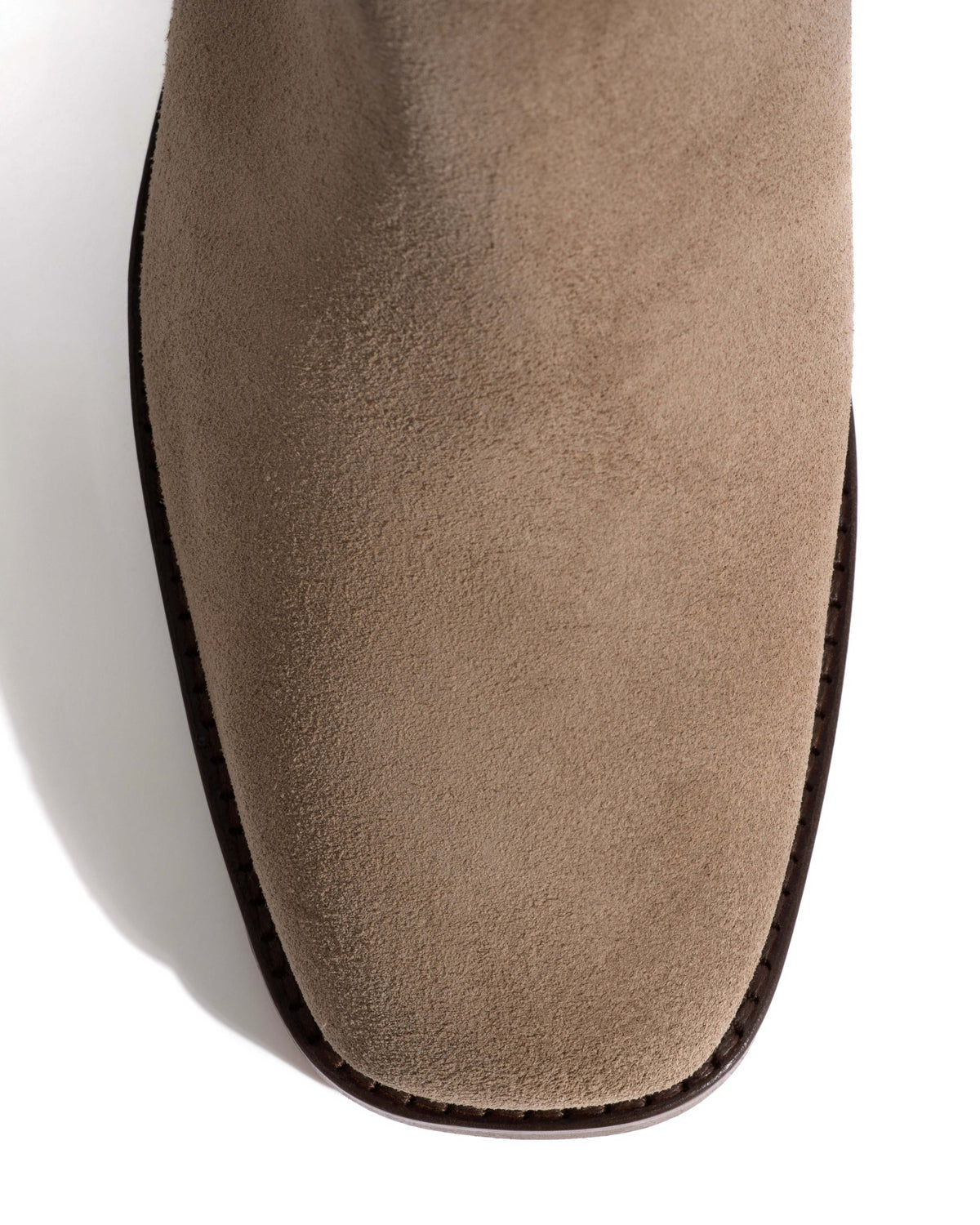 Patricia Calf suede & sleek leather Mushroom