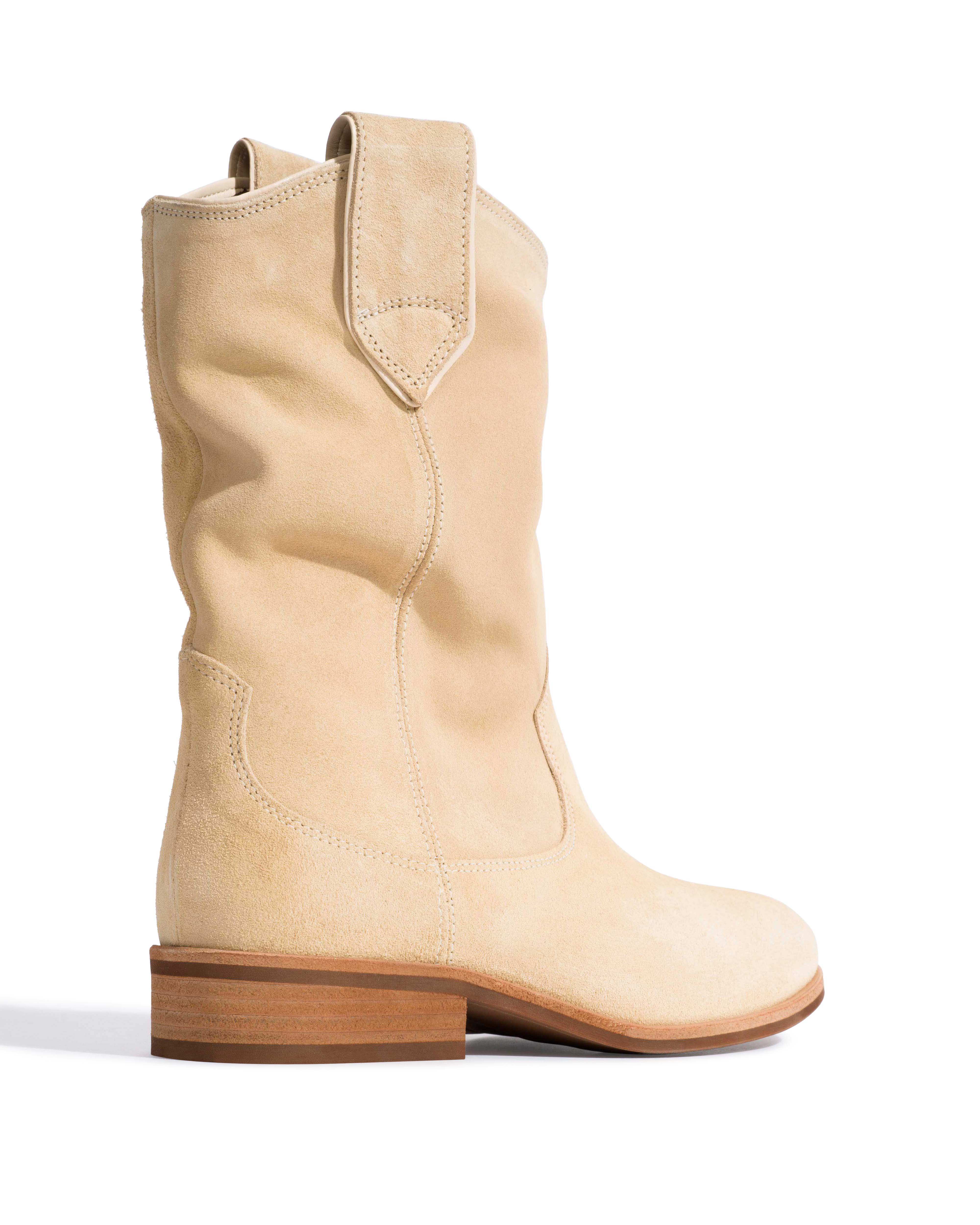 Claudia Calf suede Creamy sand