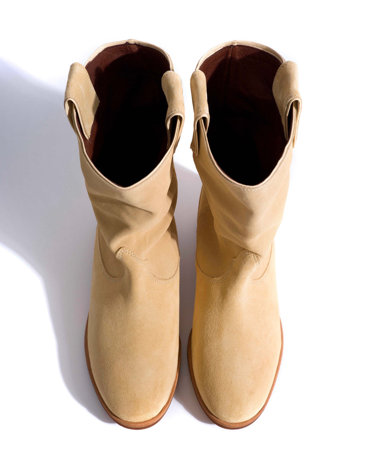 Claudia Calf suede Creamy sand