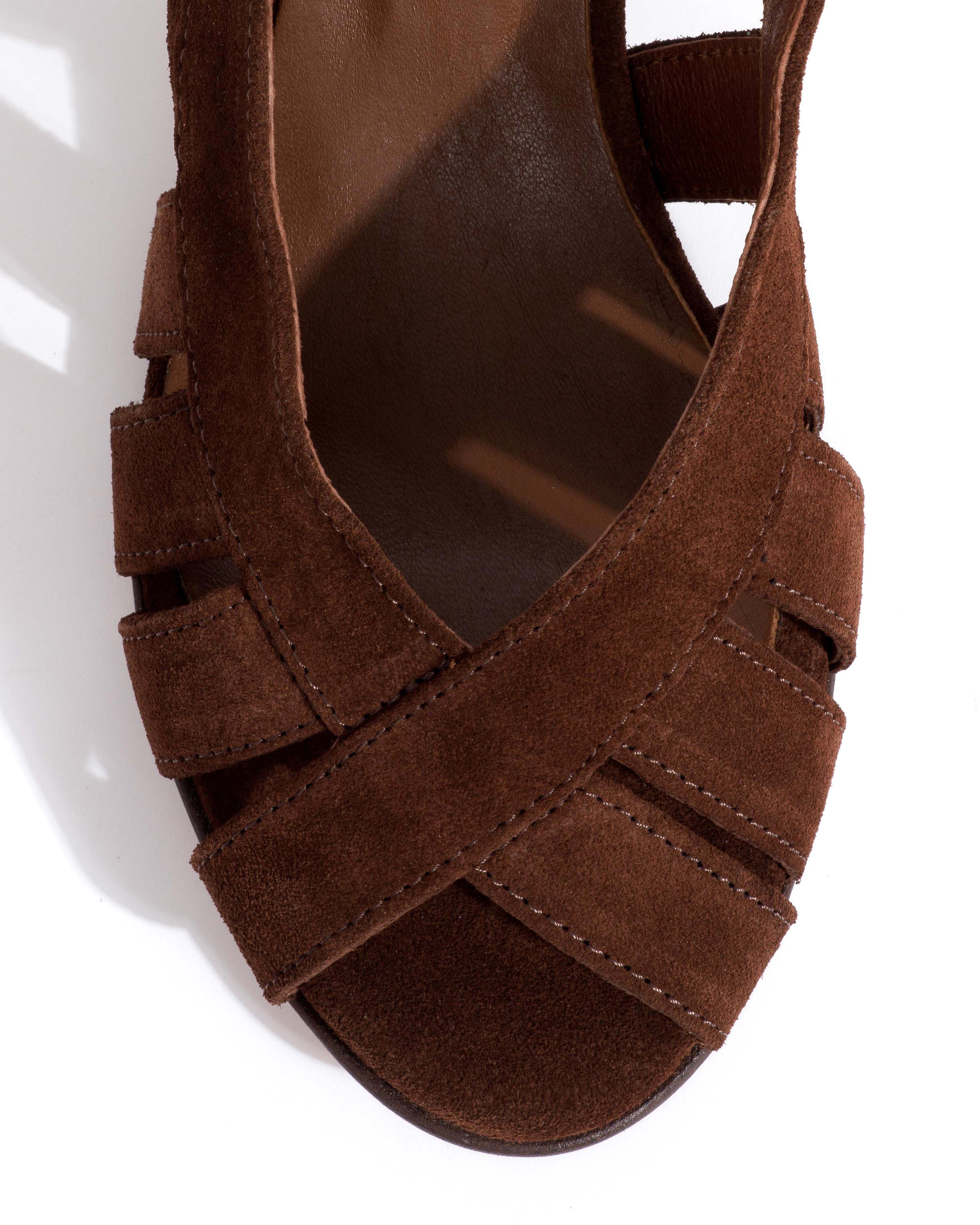 Sophie 50 stiletto Calf suede Chocolate