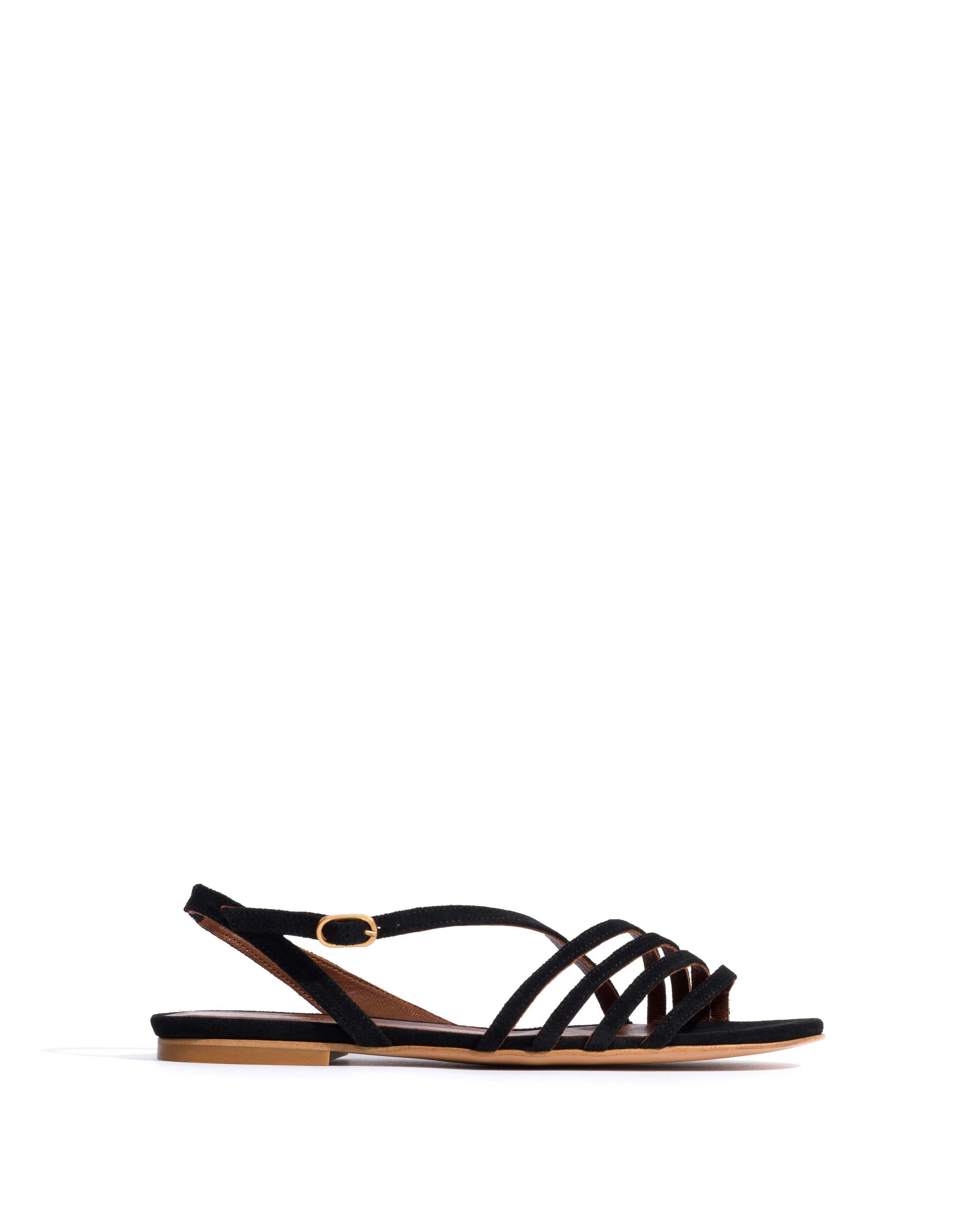 Naia 10 Calf suede Black - Anonymous Copenhagen Flat sandals