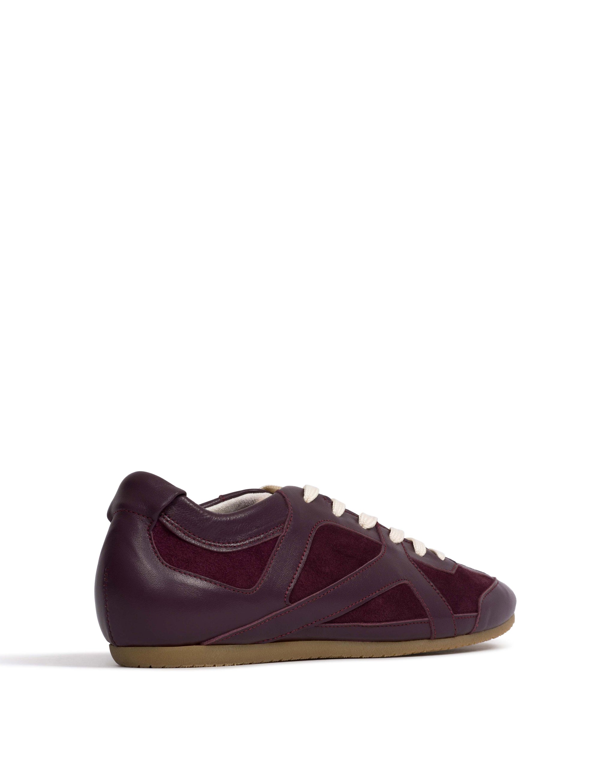 Sneakerina Shiny lamb & suede leather Fig purple - Anonymous Copenhagen Sneakers