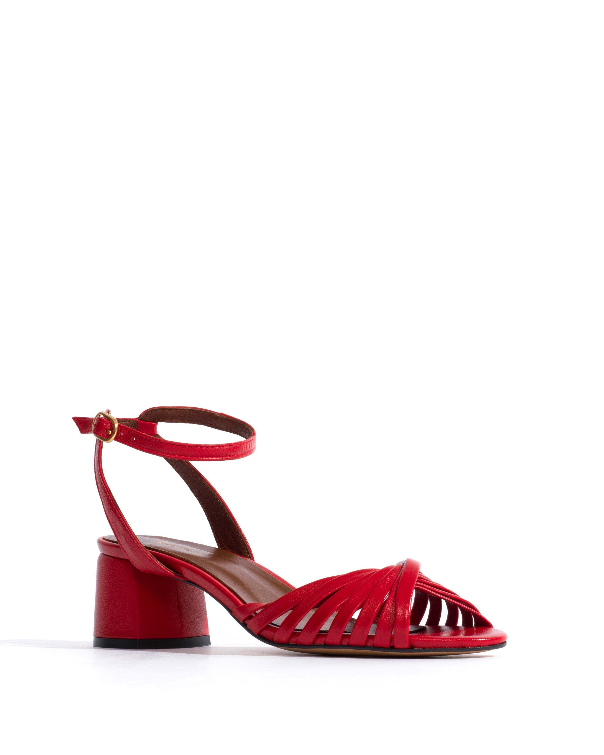 Margriet Shiny lamb Ruby red - Anonymous Copenhagen Shoes