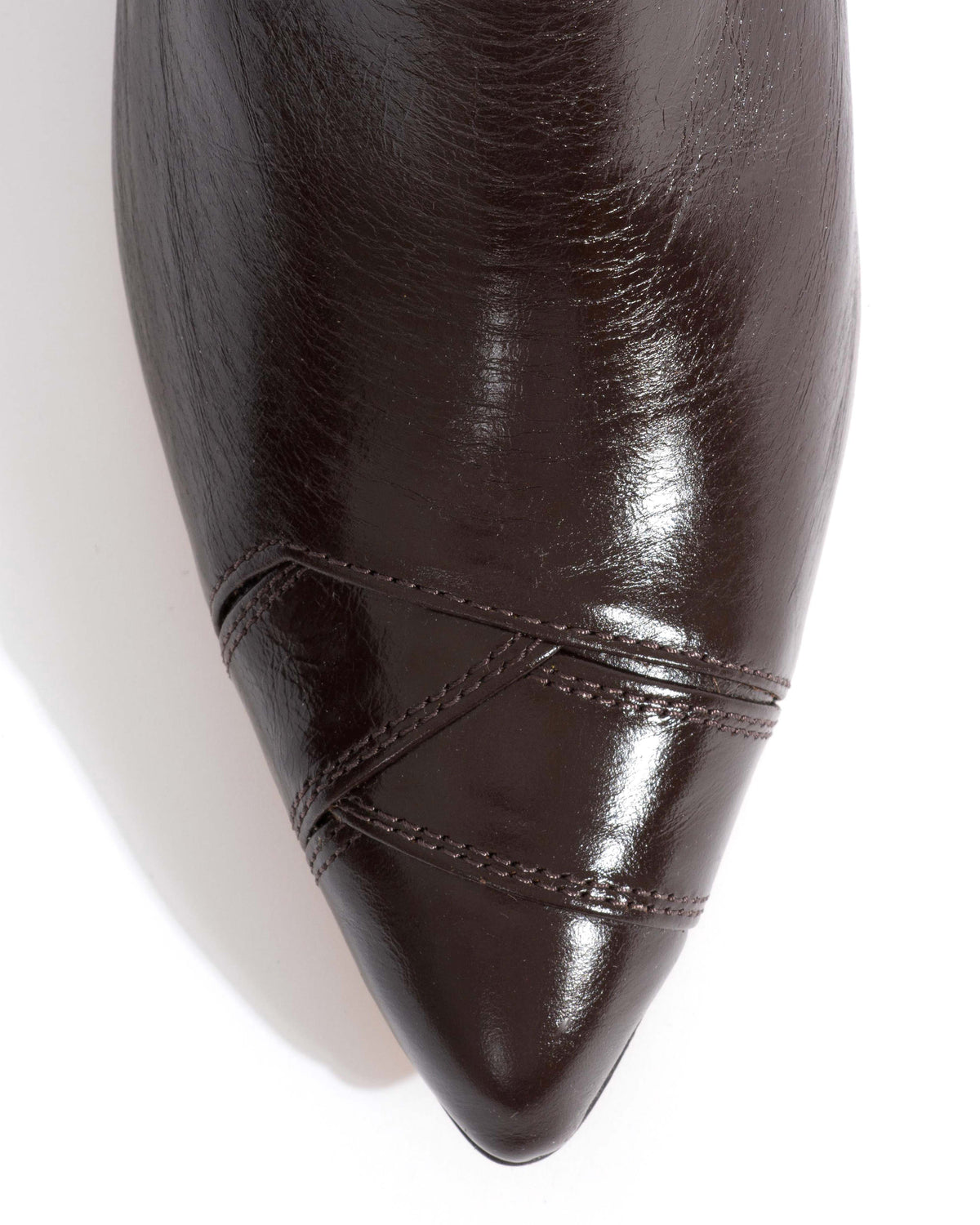 Avy 40 stiletto Crinkled soft calf Espresso brown