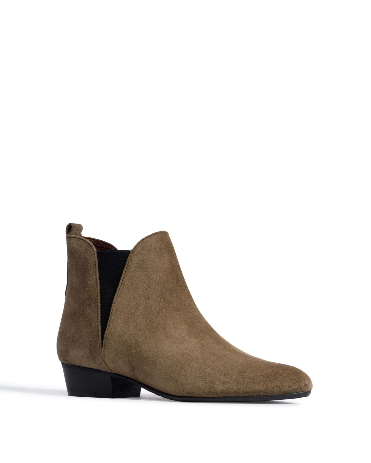 Rita Calf suede Dried olive