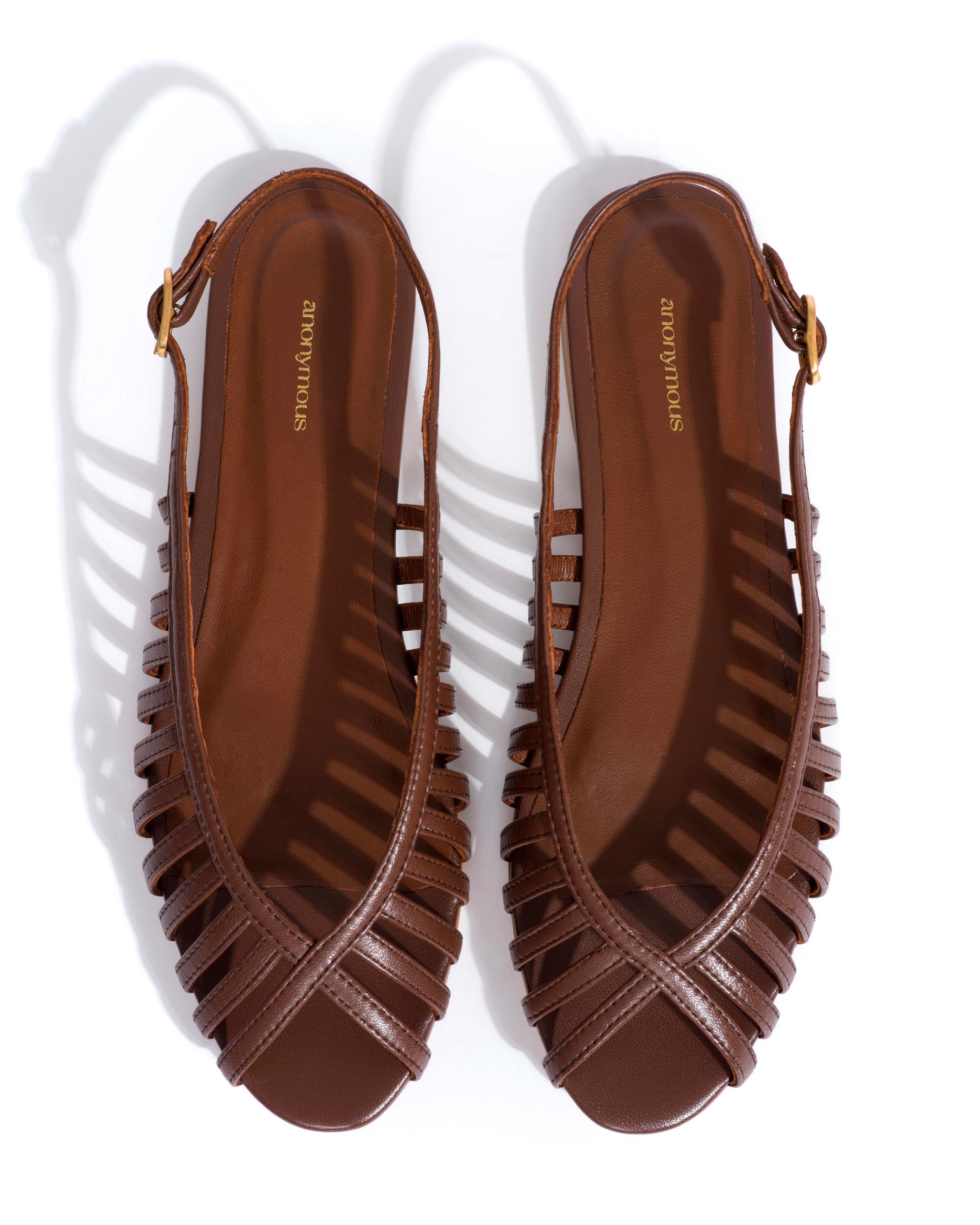Carminho 10 Shiny lamb Chocolate - Anonymous Copenhagen Flat sandals