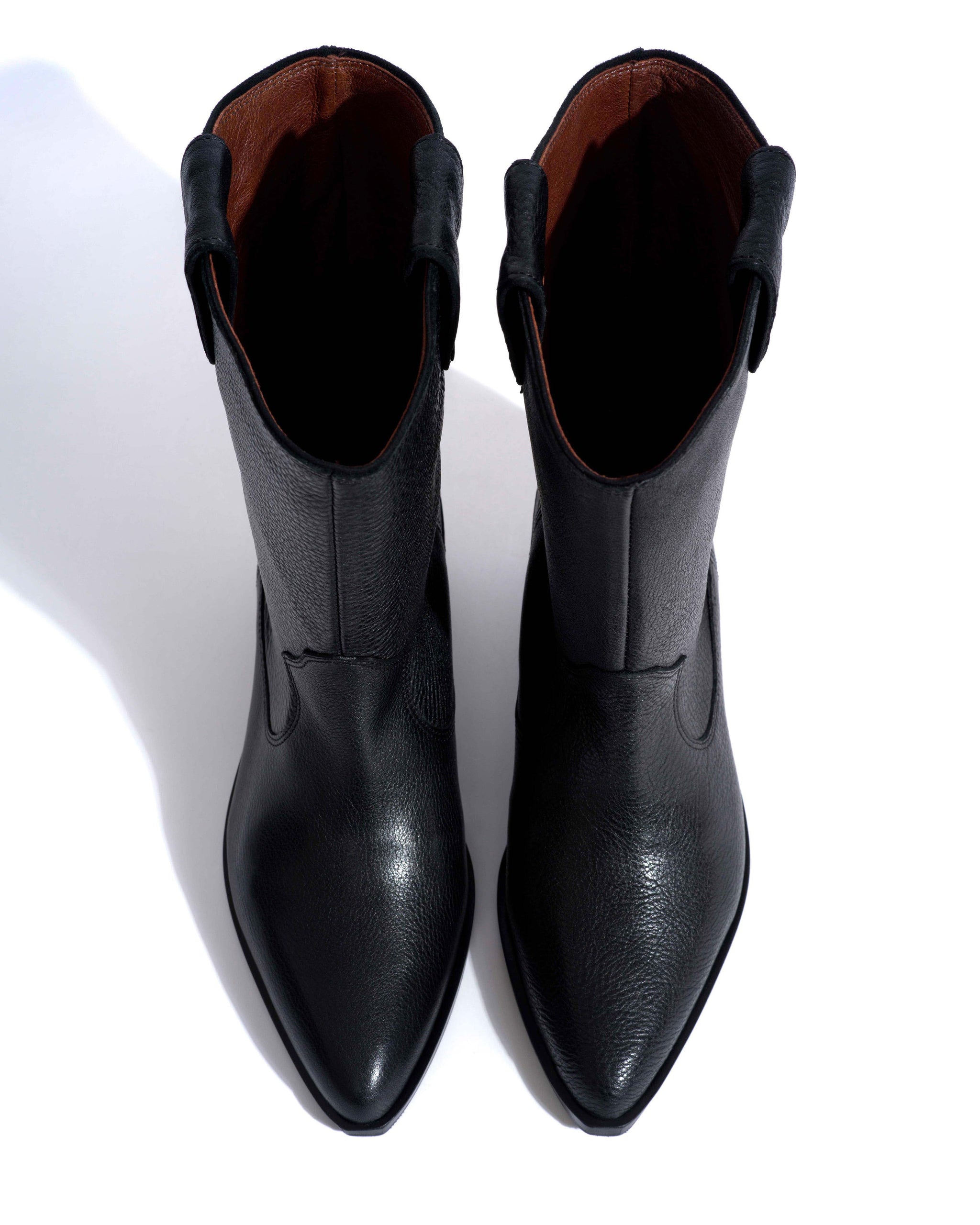 Saseline 35 Natural grain soft calf Black