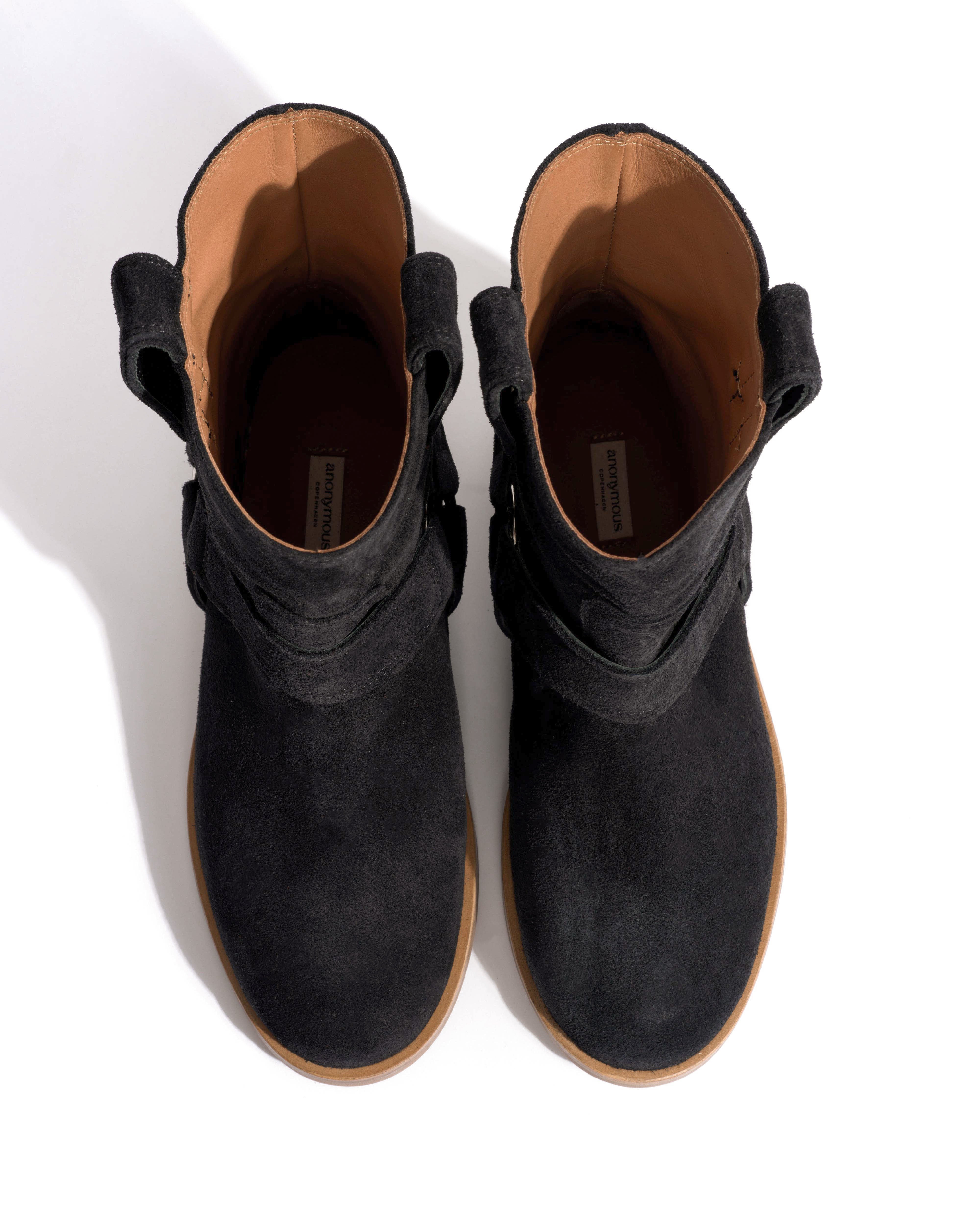 Rhider Calf suede Off black