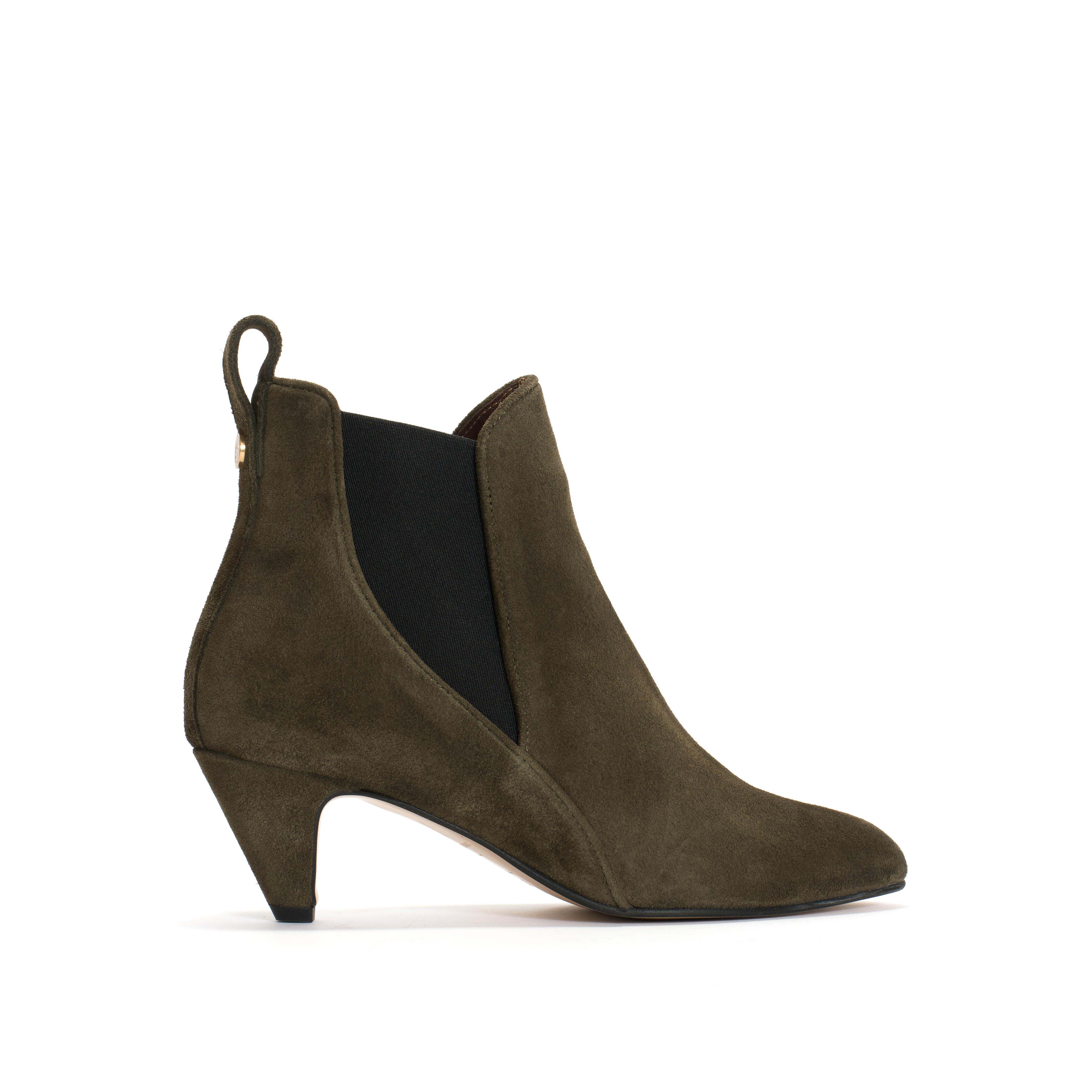 Rikley Calf suede Moss green