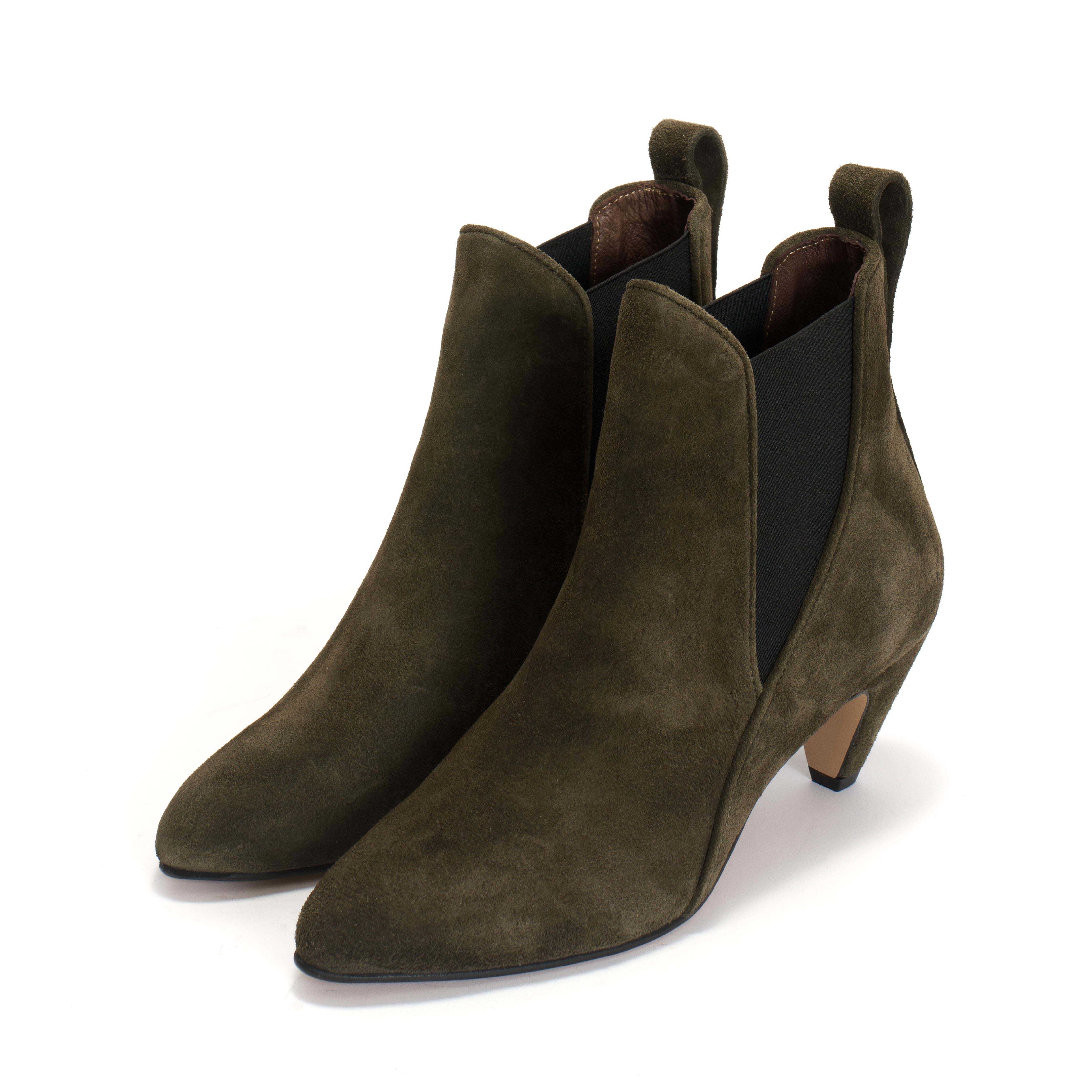 Rikley Calf suede Moss green