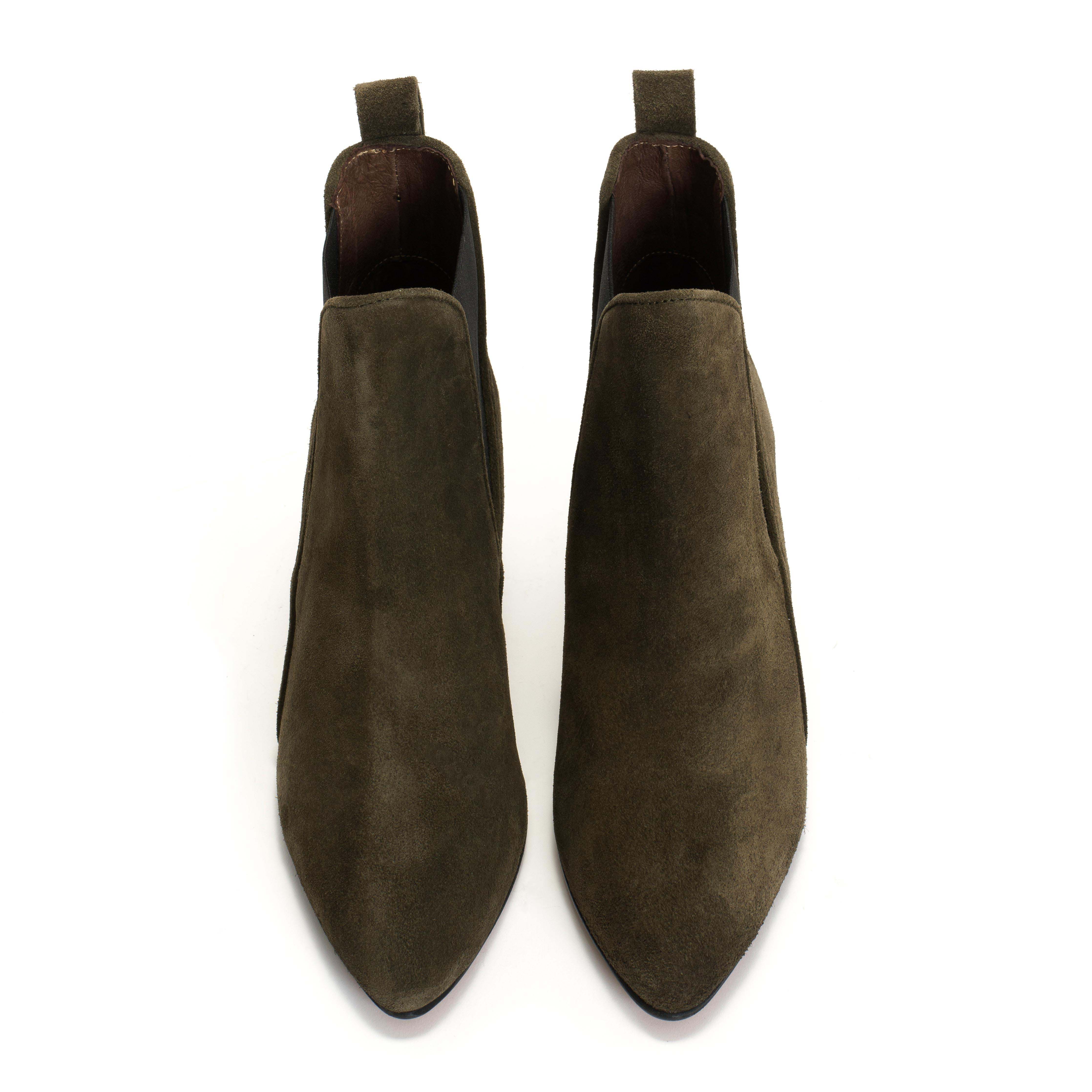 Rikley Calf suede Moss green