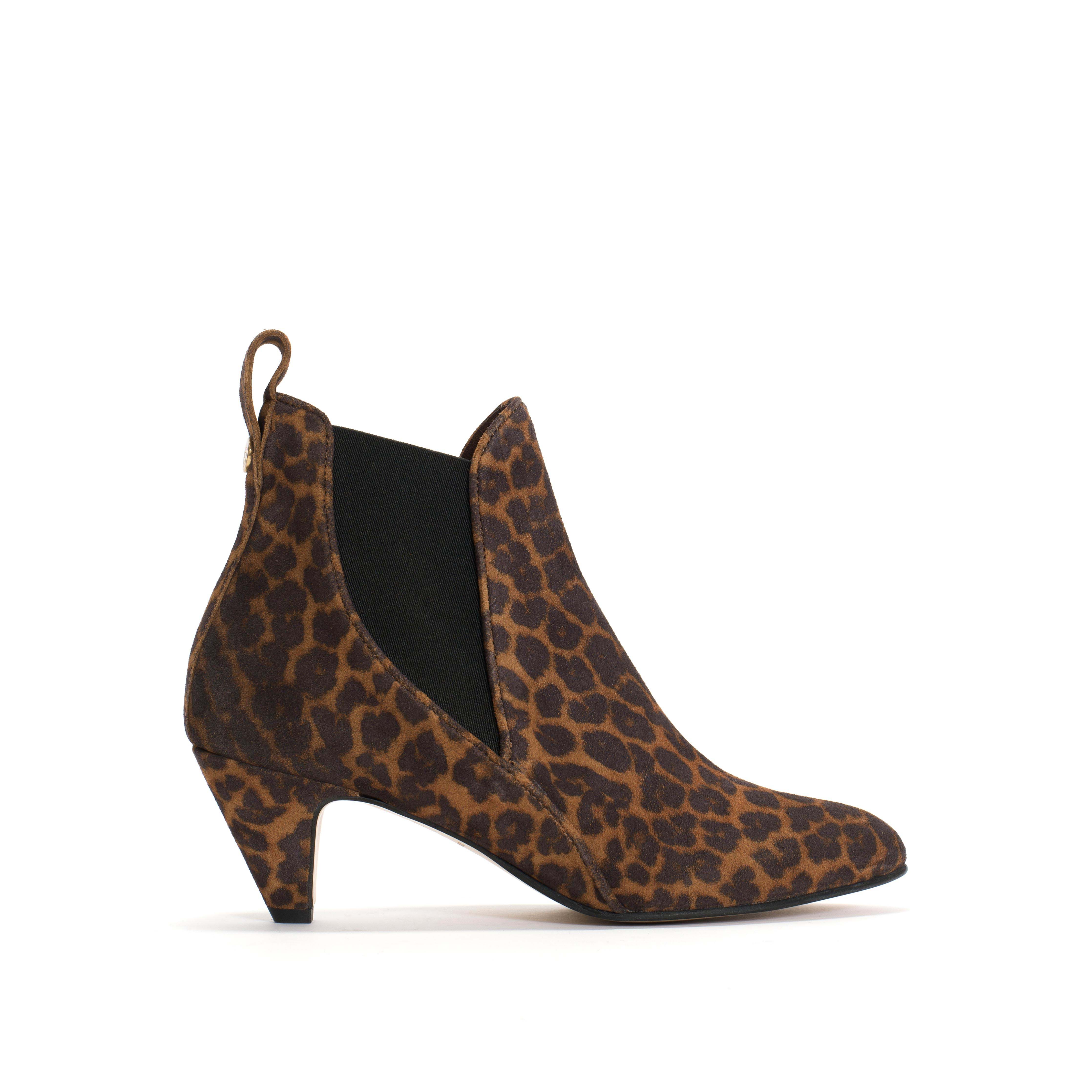 Rikley Calf suede print Leopard