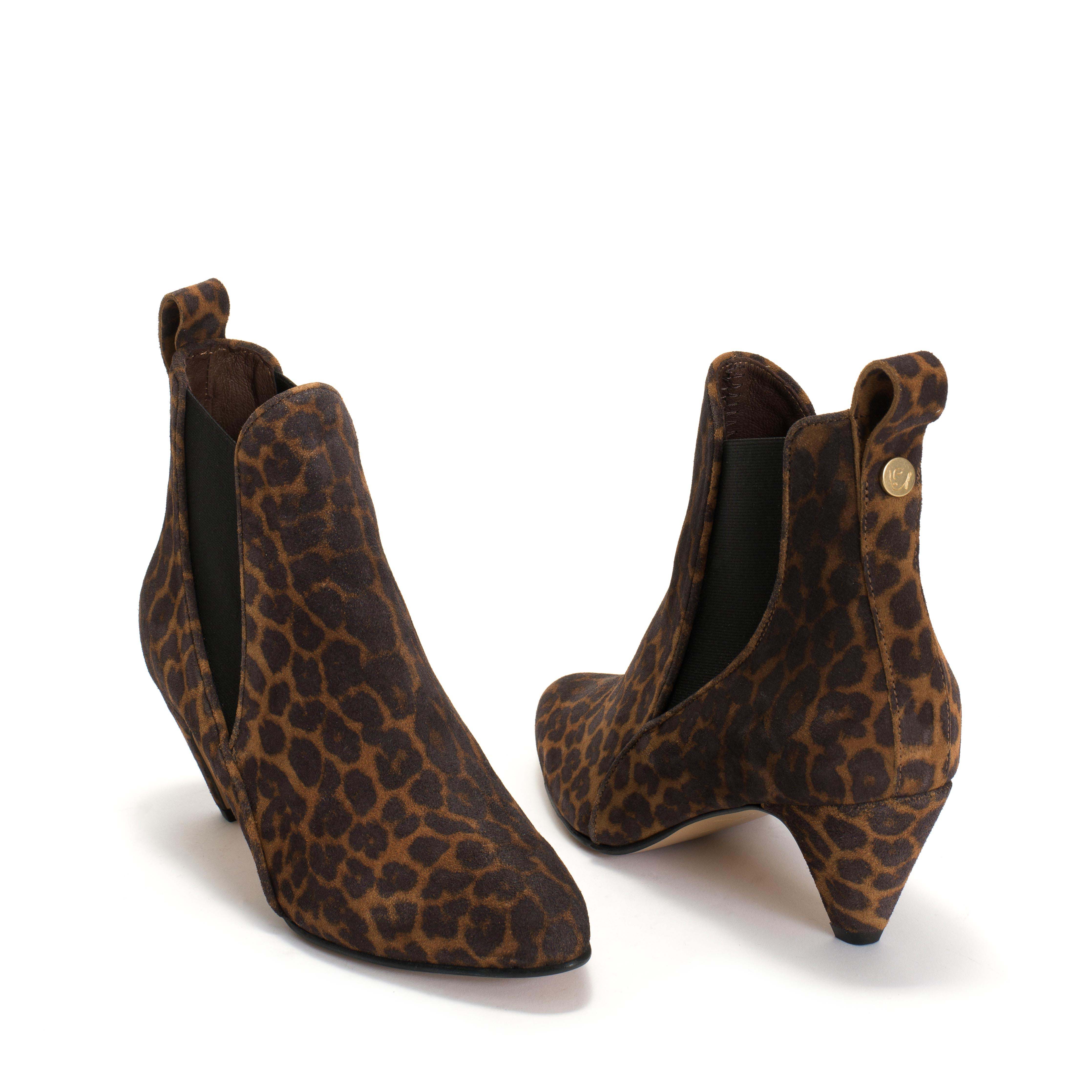 Rikley Calf suede print Leopard