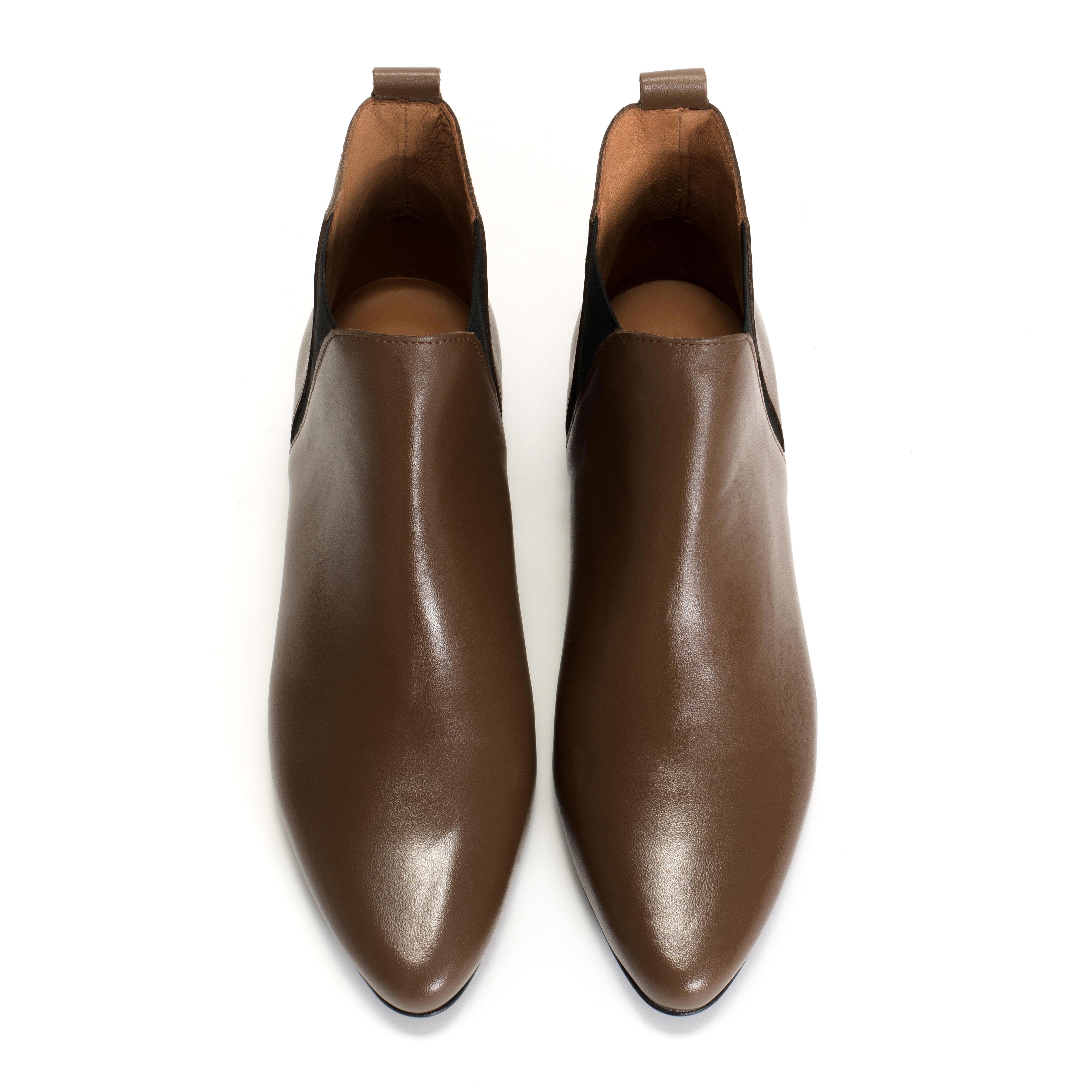 Rita Soft calf Dark taupe