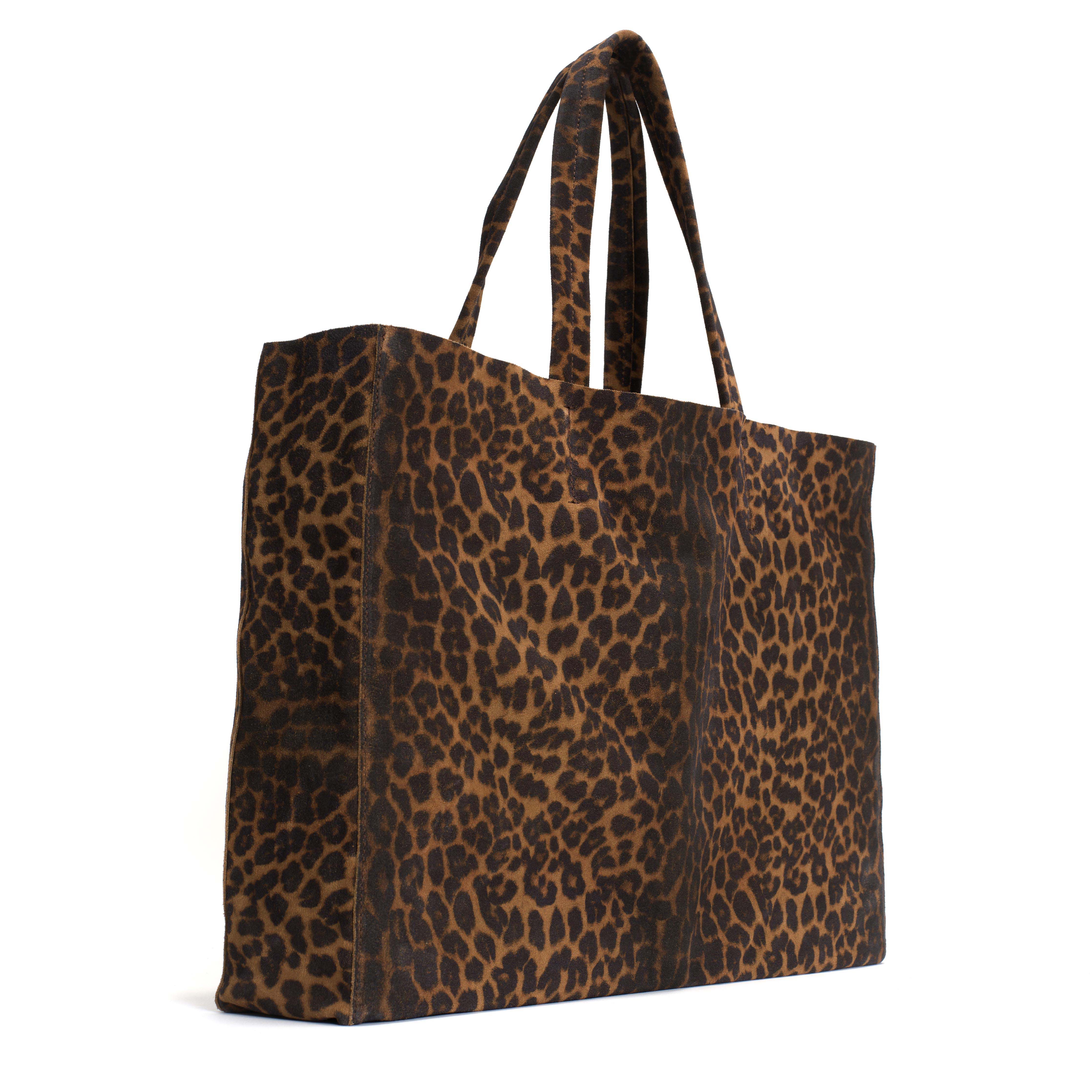 Ruba shopper Calf suede print Leopard