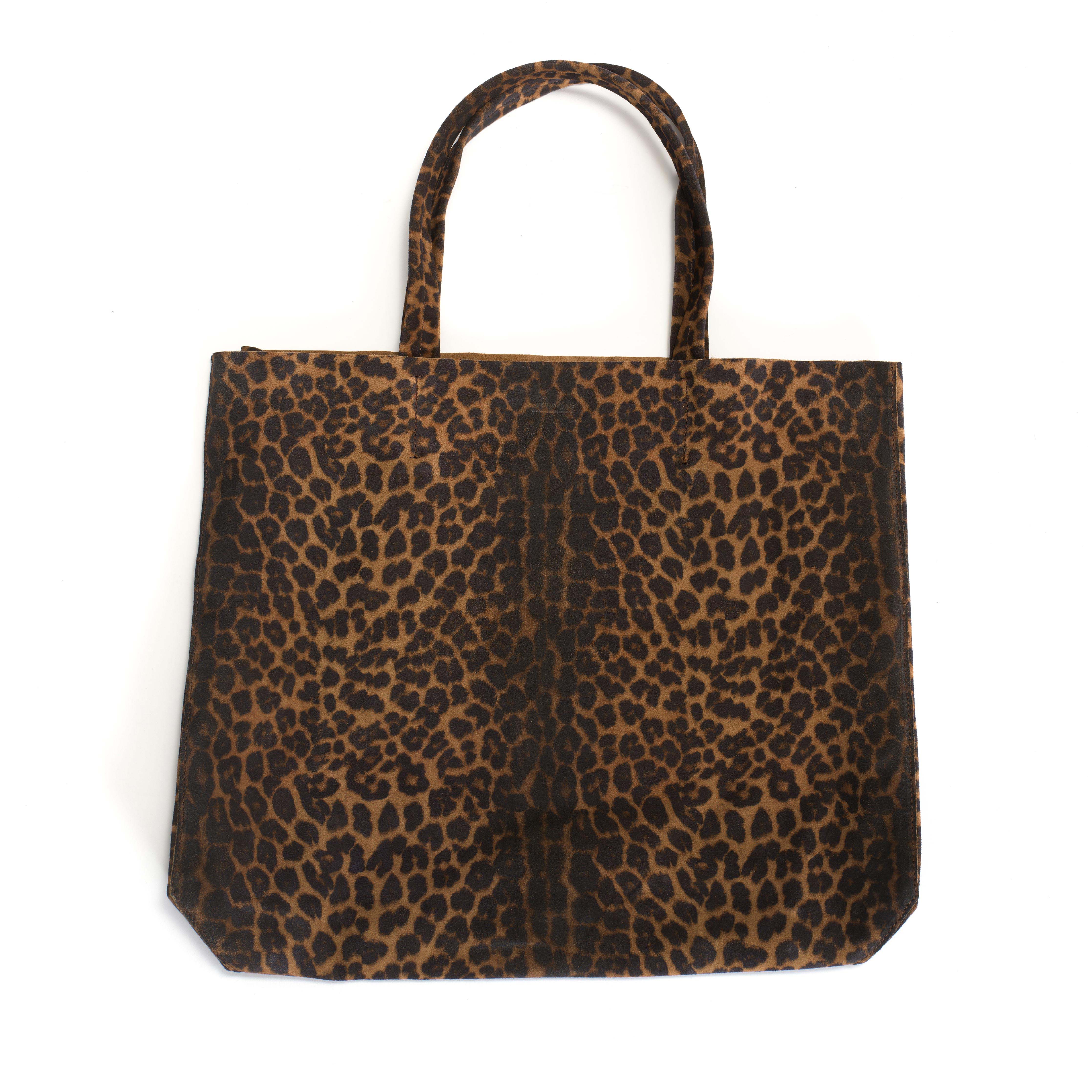 Ruba shopper Calf suede print Leopard
