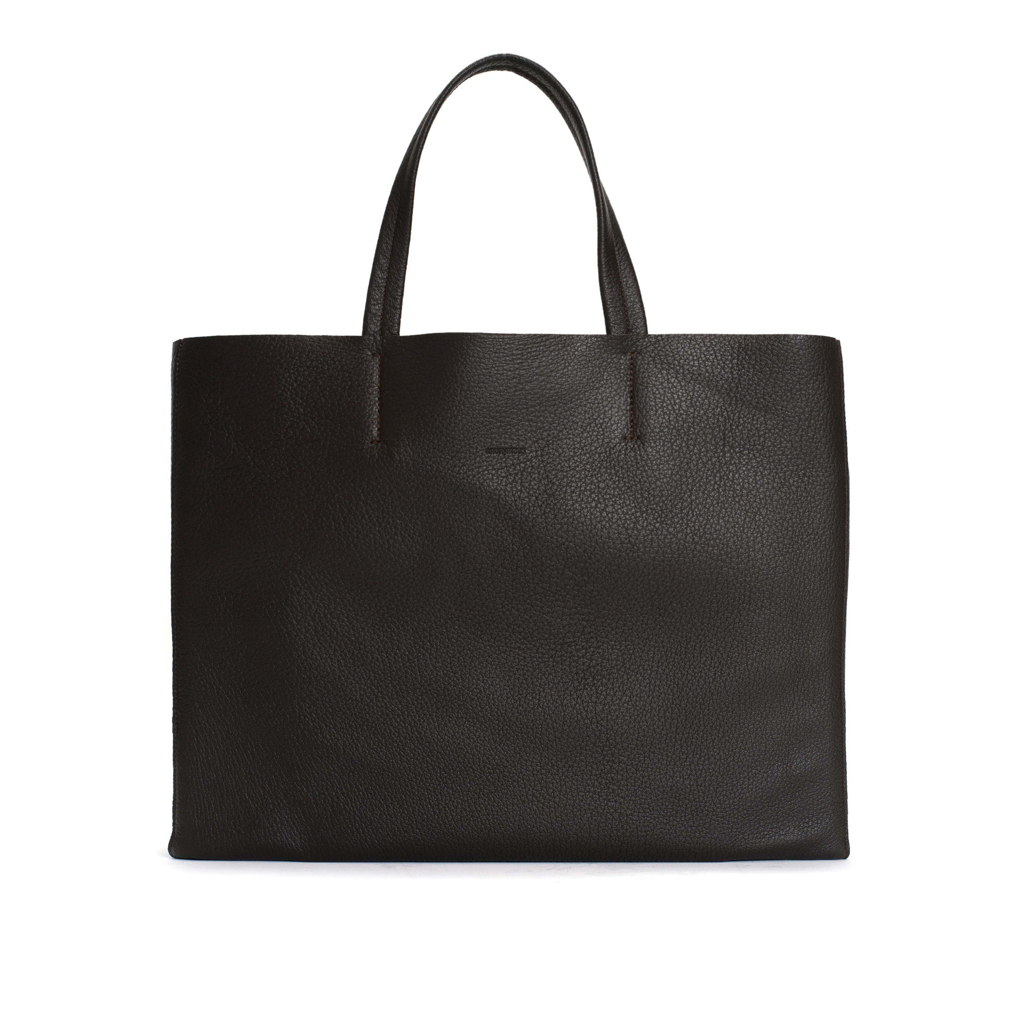 Ruba shopper Grained chevre goat Coffee brown