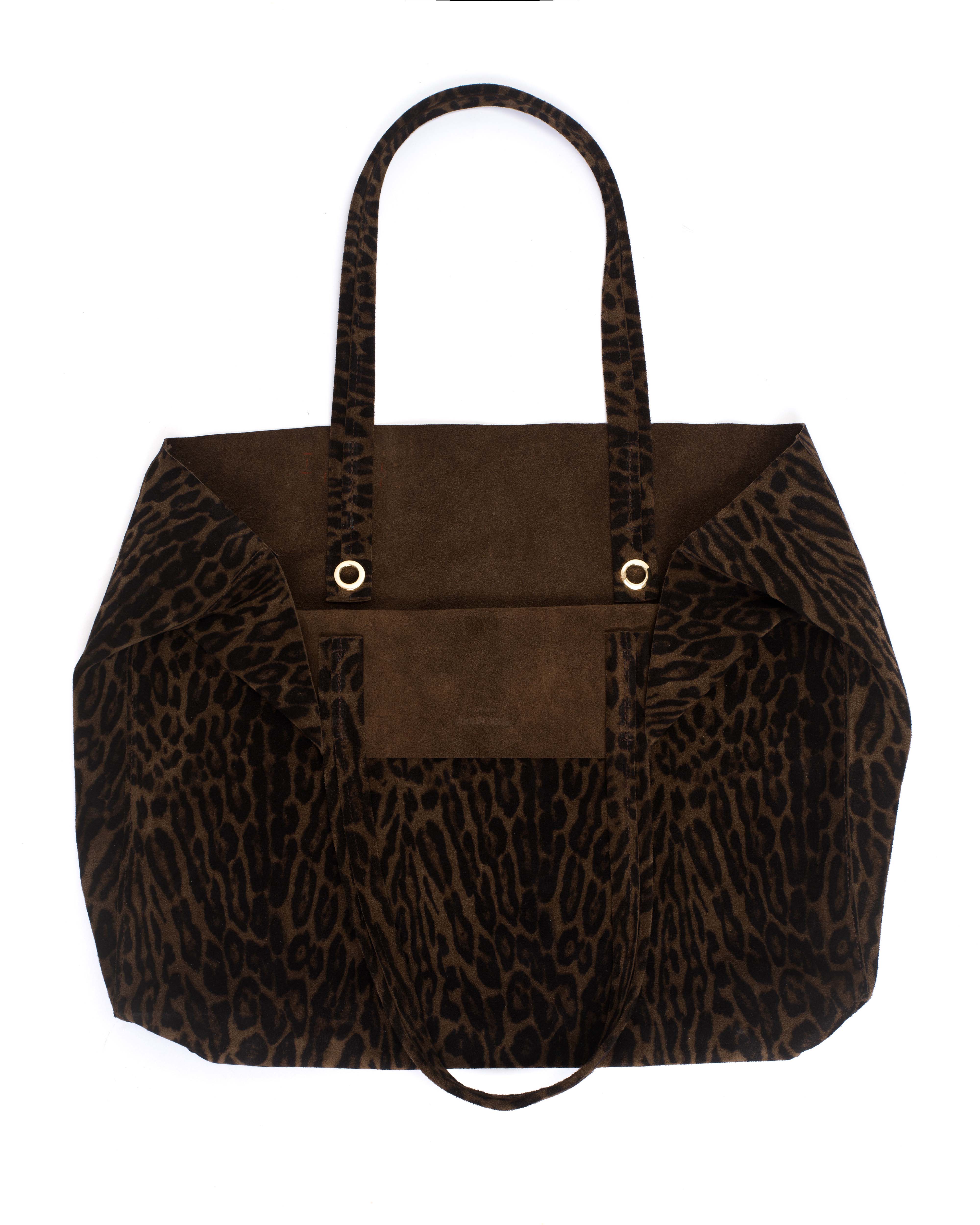 Ruba shopper Calf suede print Jaguar