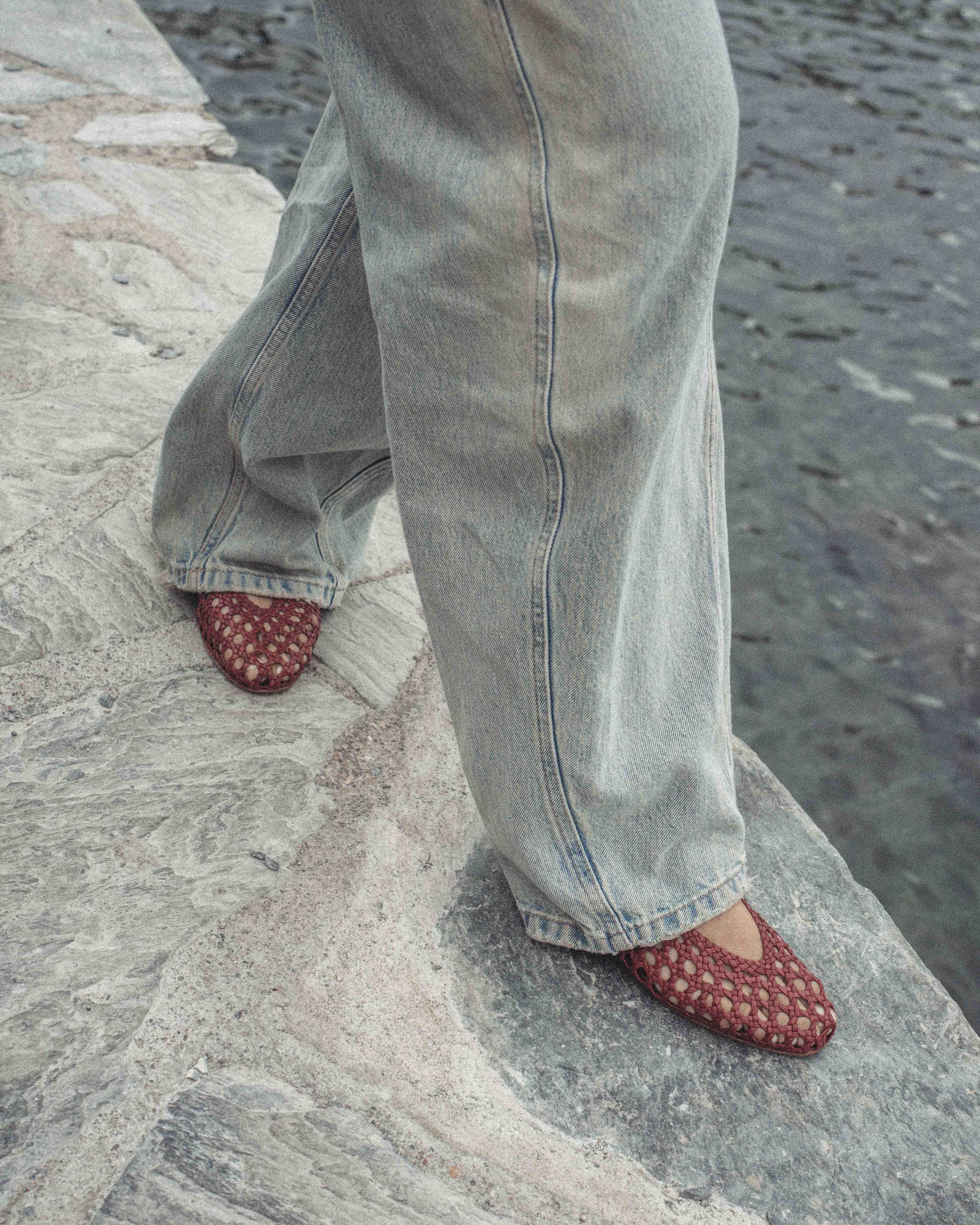 Sessi 10 Hand-braided leather Pomegranate