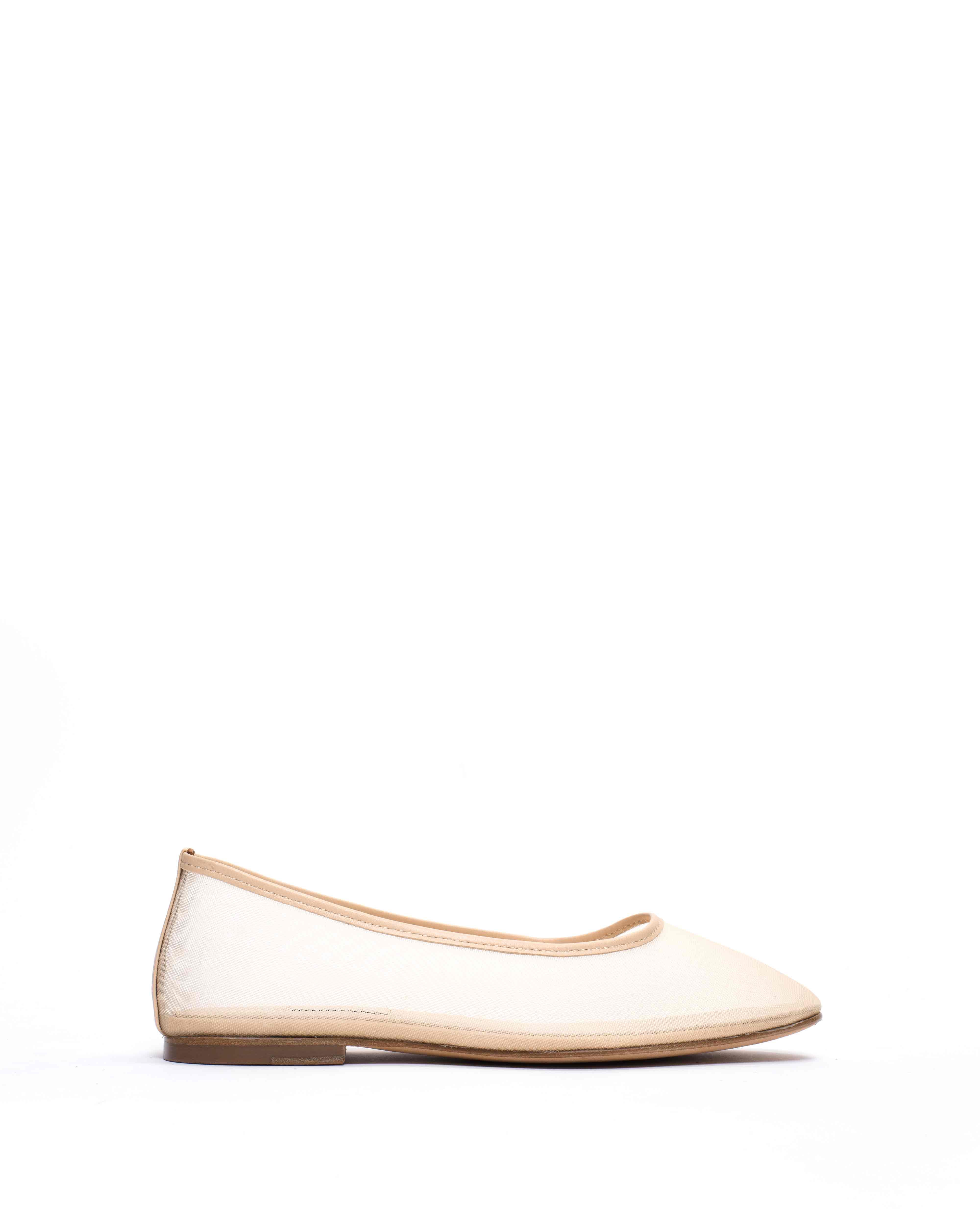 Sacha mesh Shiny lamb & mesh Vanilla cream
