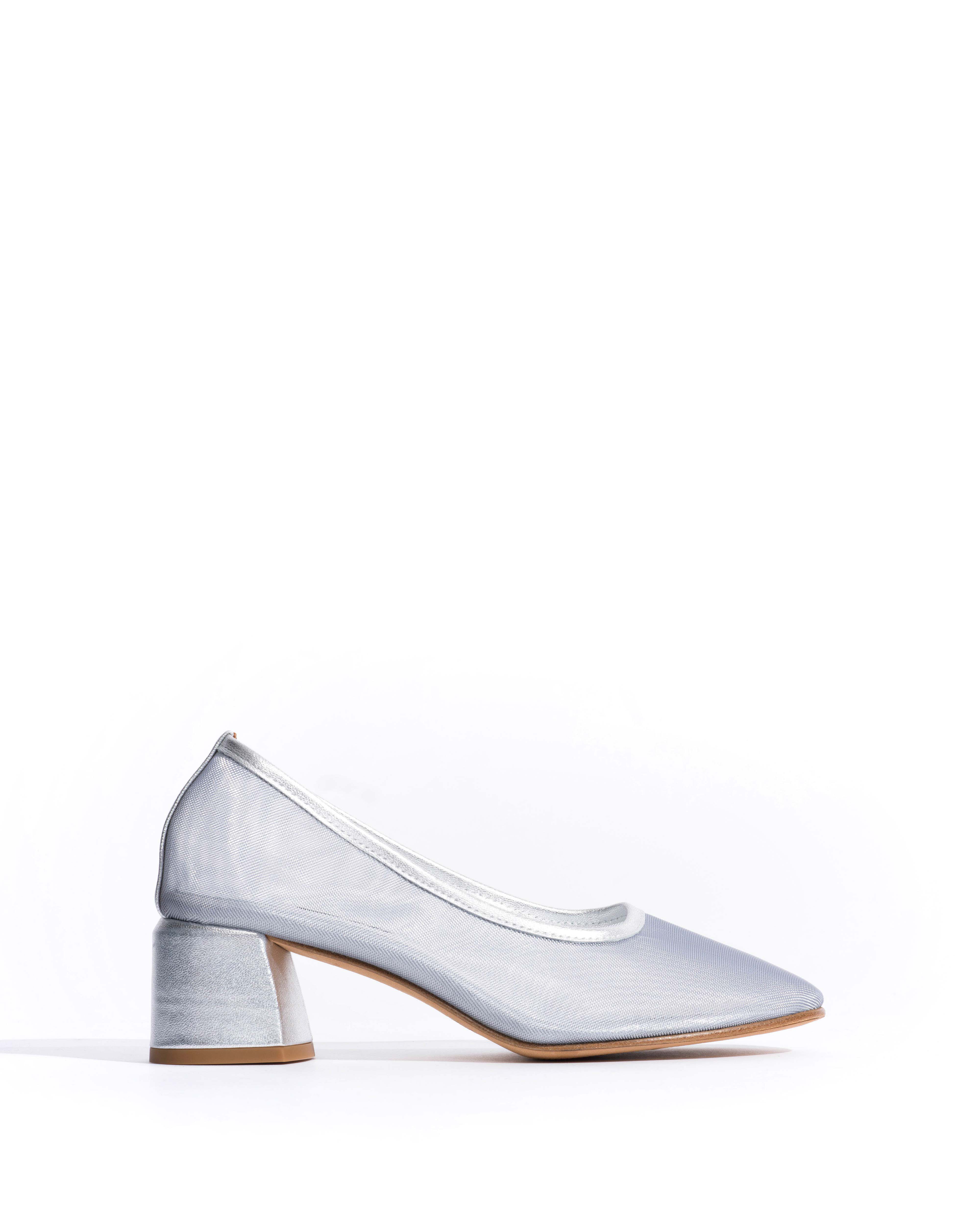 Sacha 40 mesh Metallic goat & mesh Silver