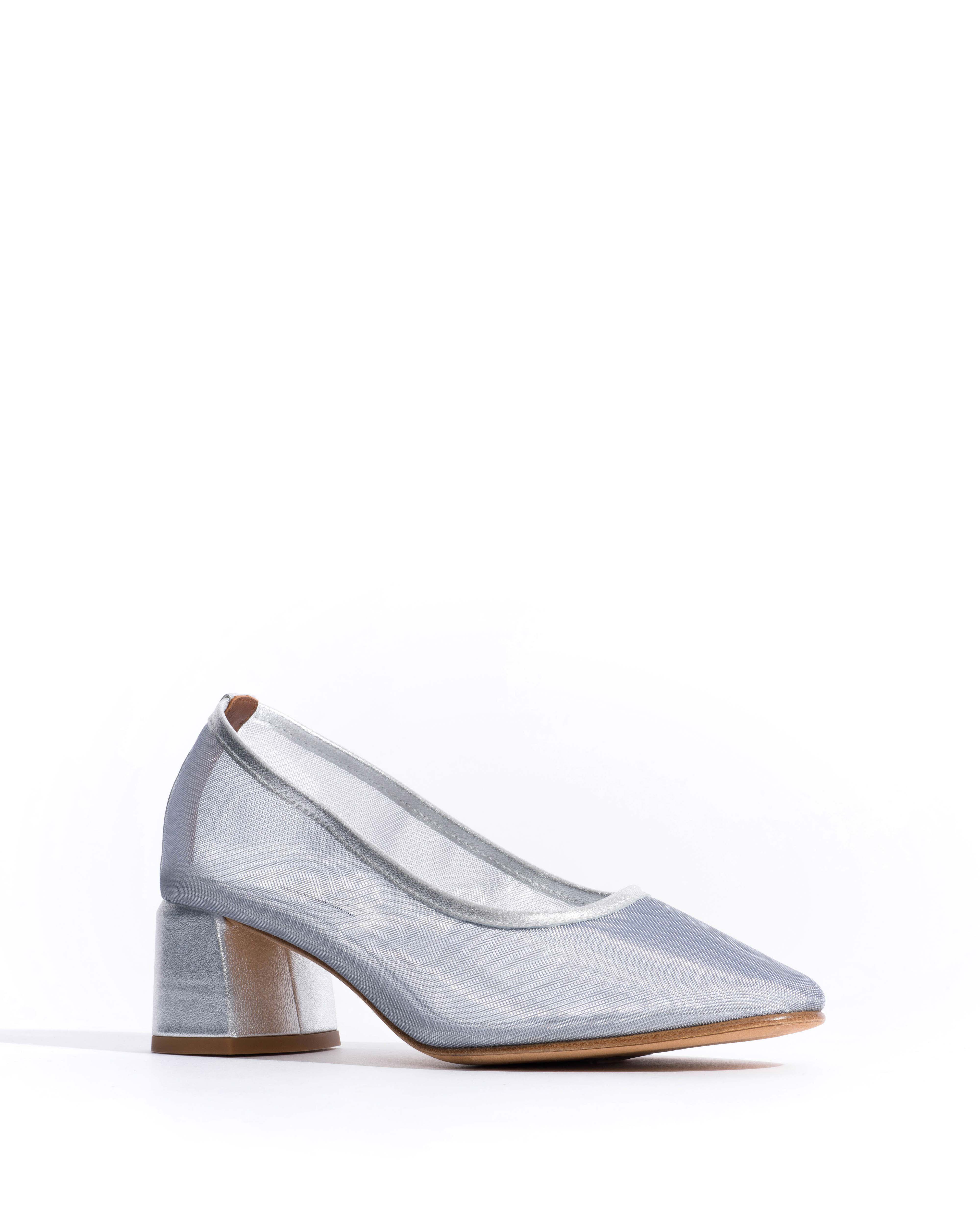 Sacha 40 mesh Metallic goat & mesh Silver