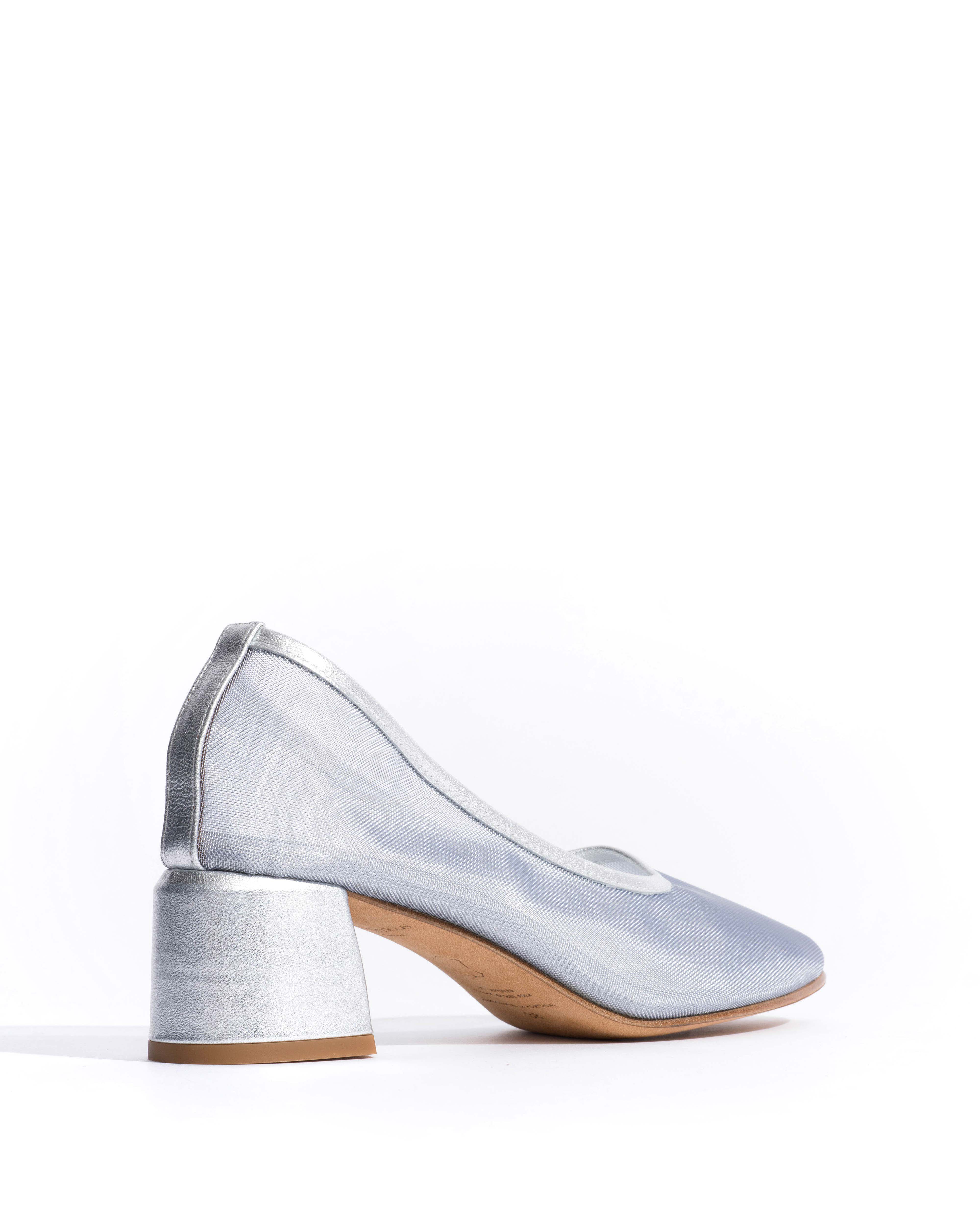 Sacha 40 mesh Metallic goat & mesh Silver