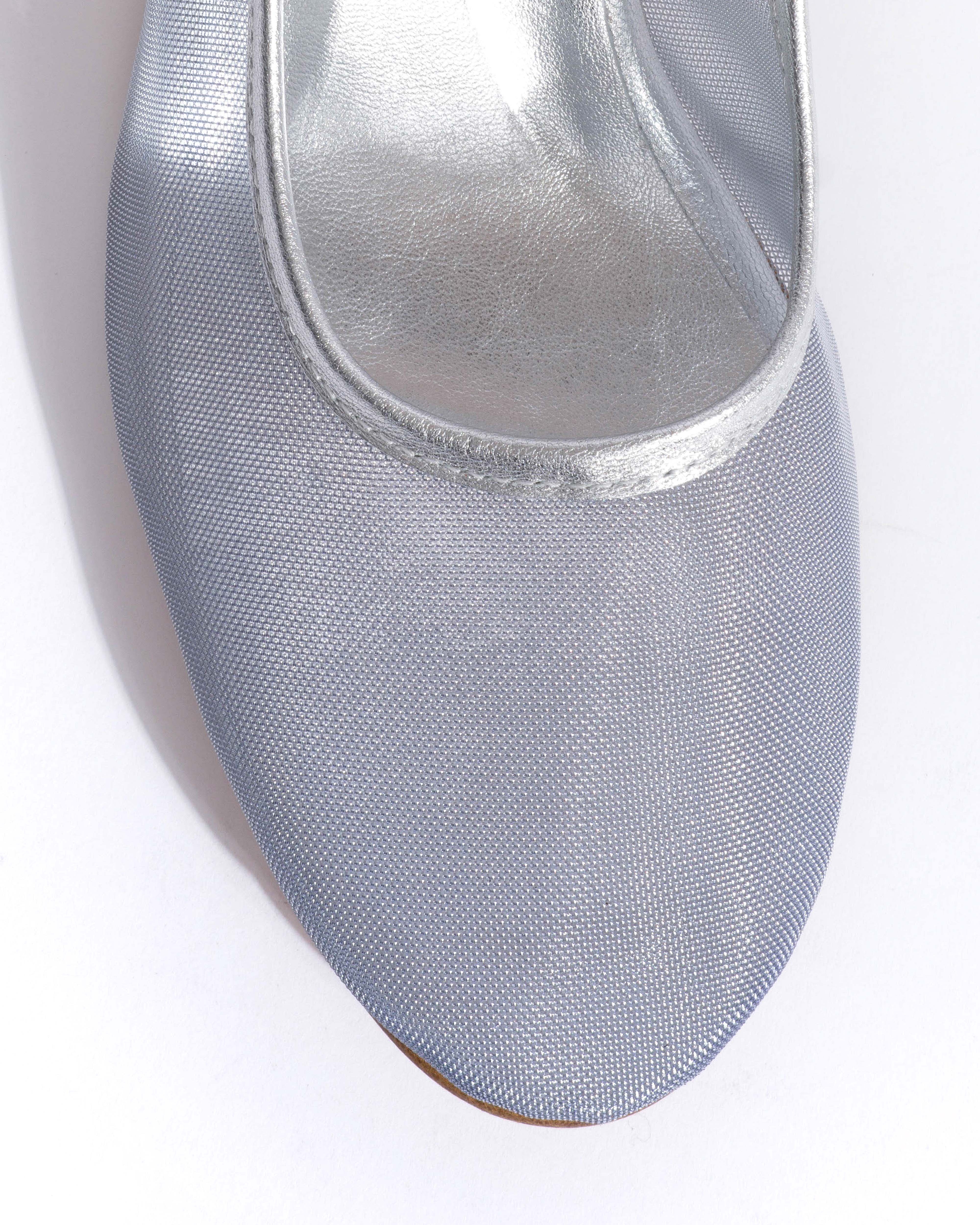 Sacha 40 mesh Metallic goat & mesh Silver