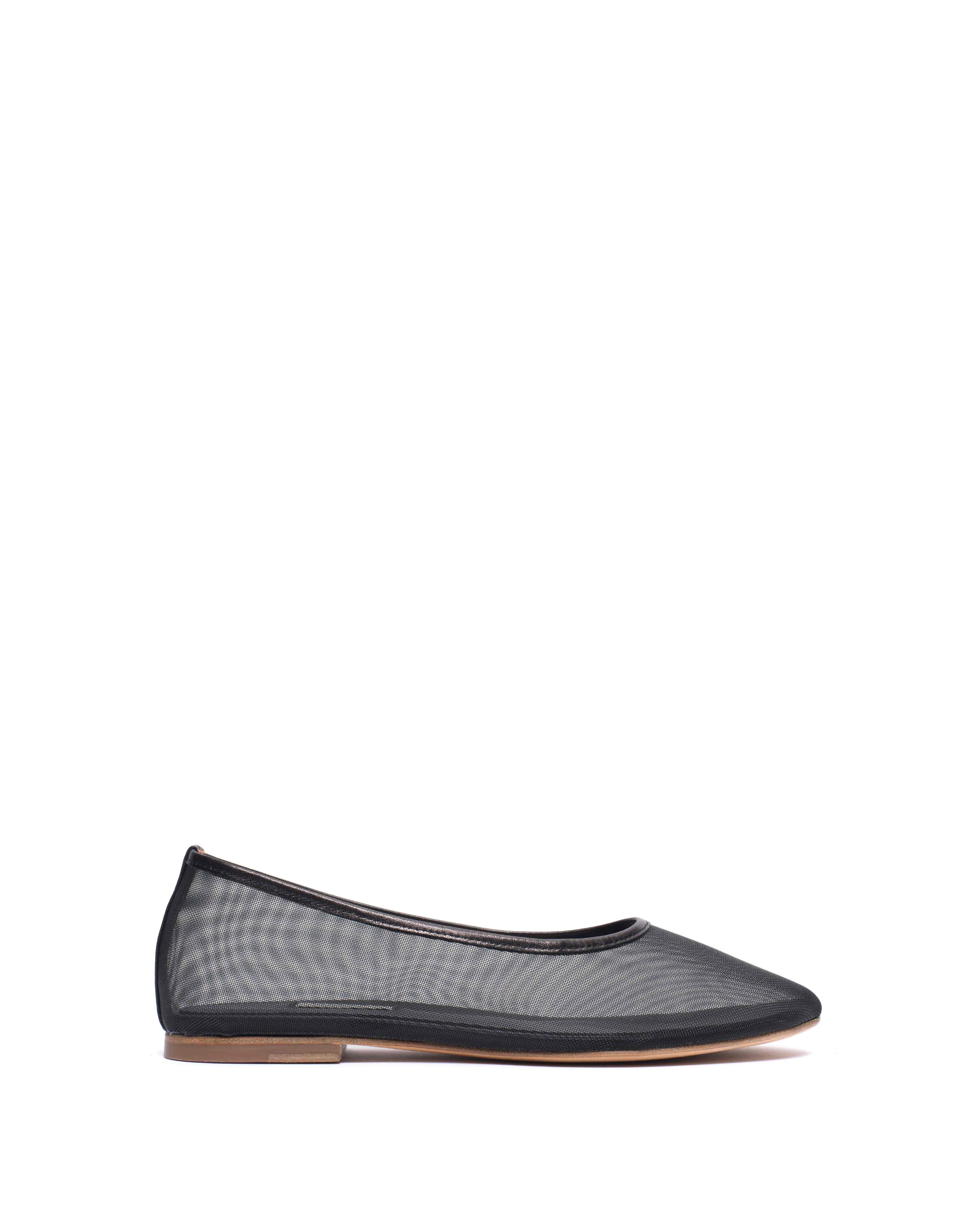 Sacha mesh Shiny lamb & mesh Black