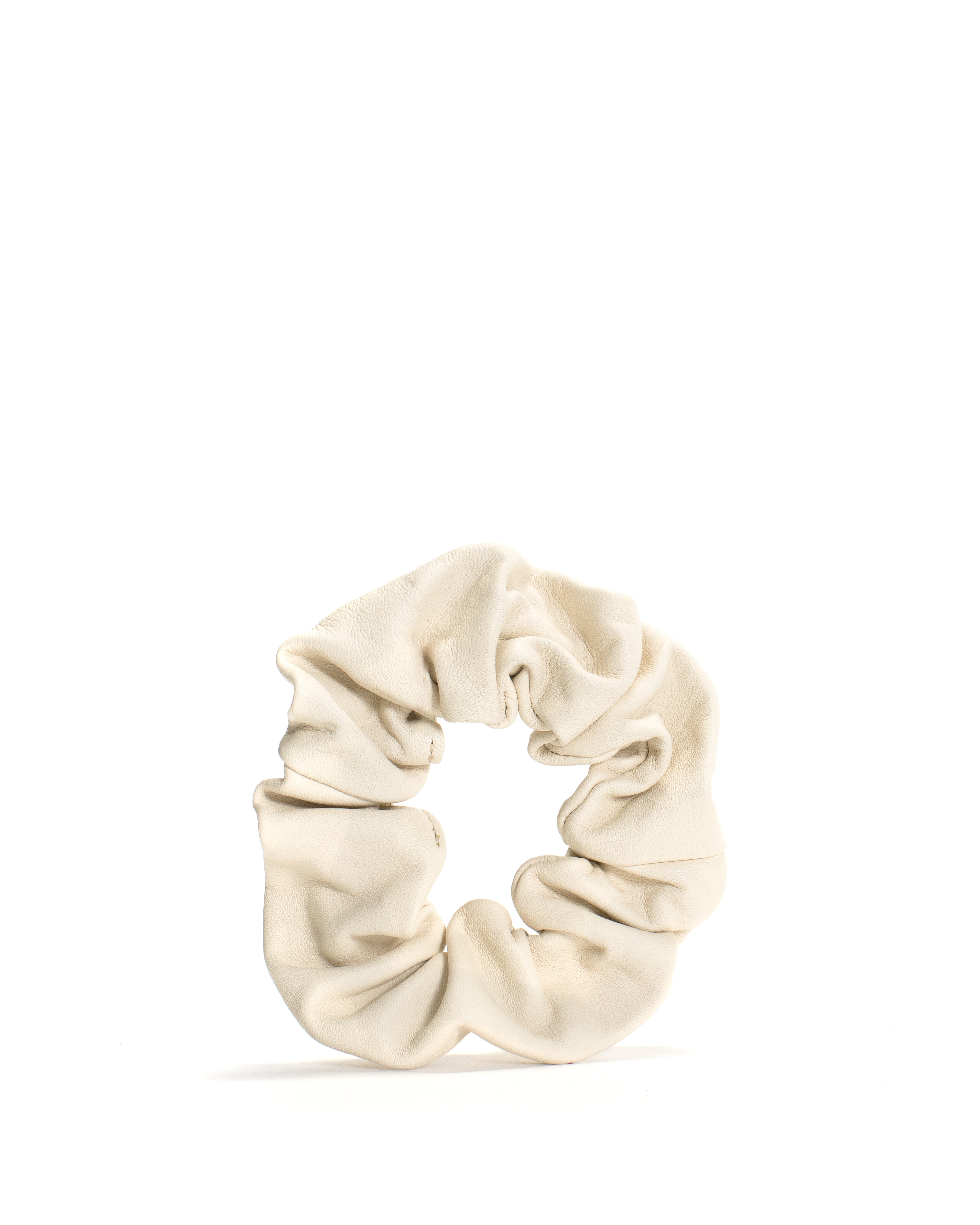 Sandie grand hair elastic Shiny lamb Milk white