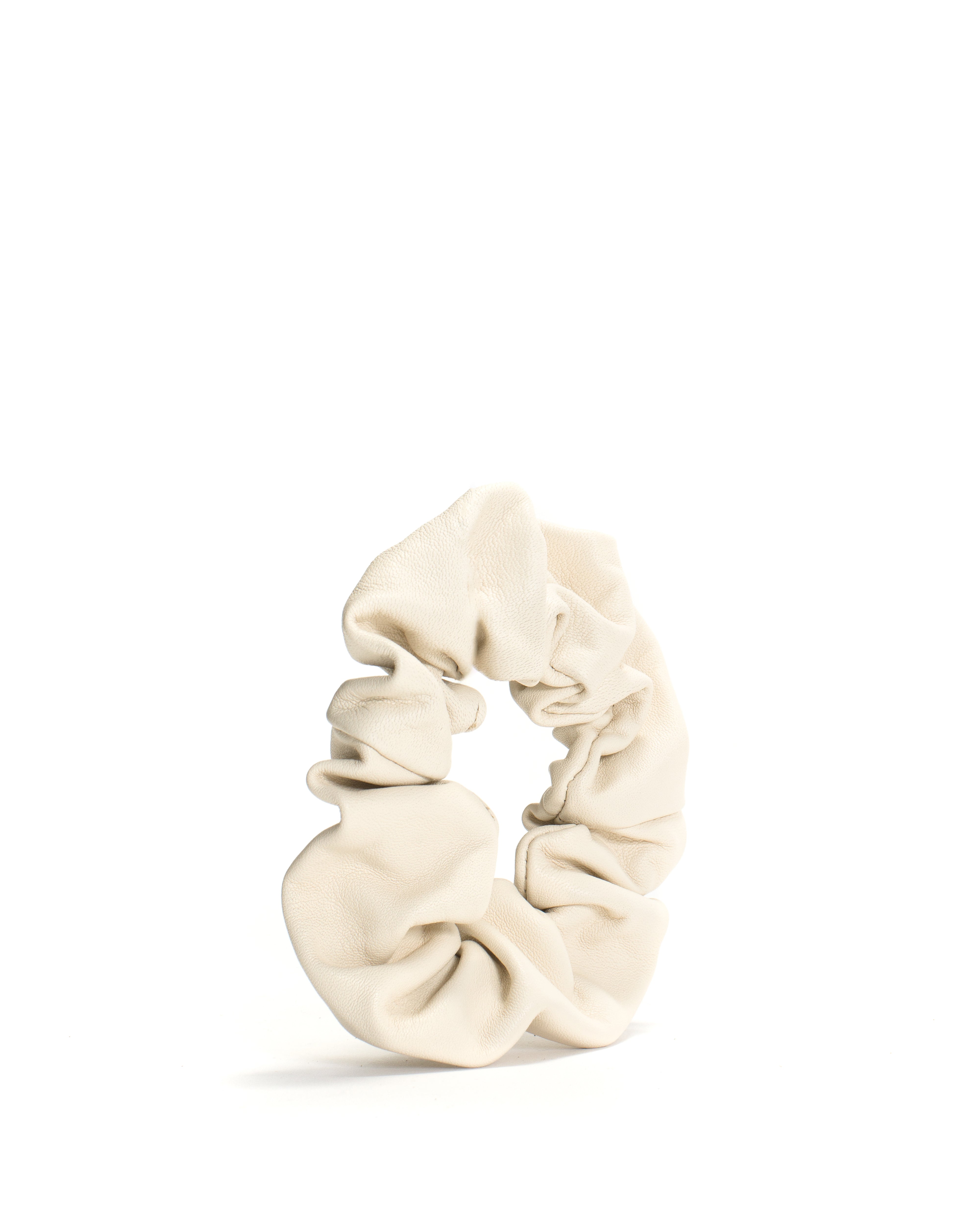 Sandie grand hair elastic Shiny lamb Milk white