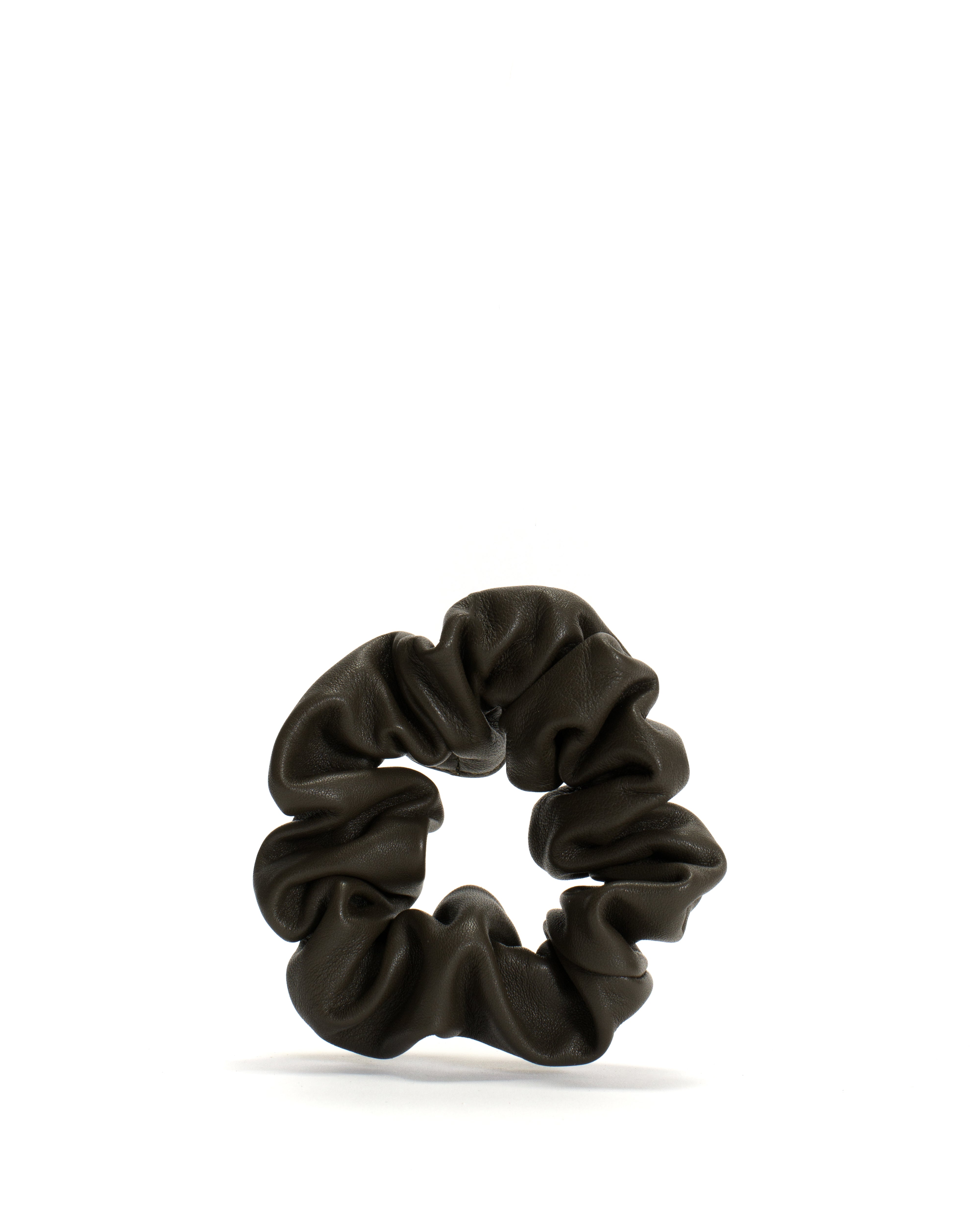 Sandie grand hair elastic Shiny lamb Moss green